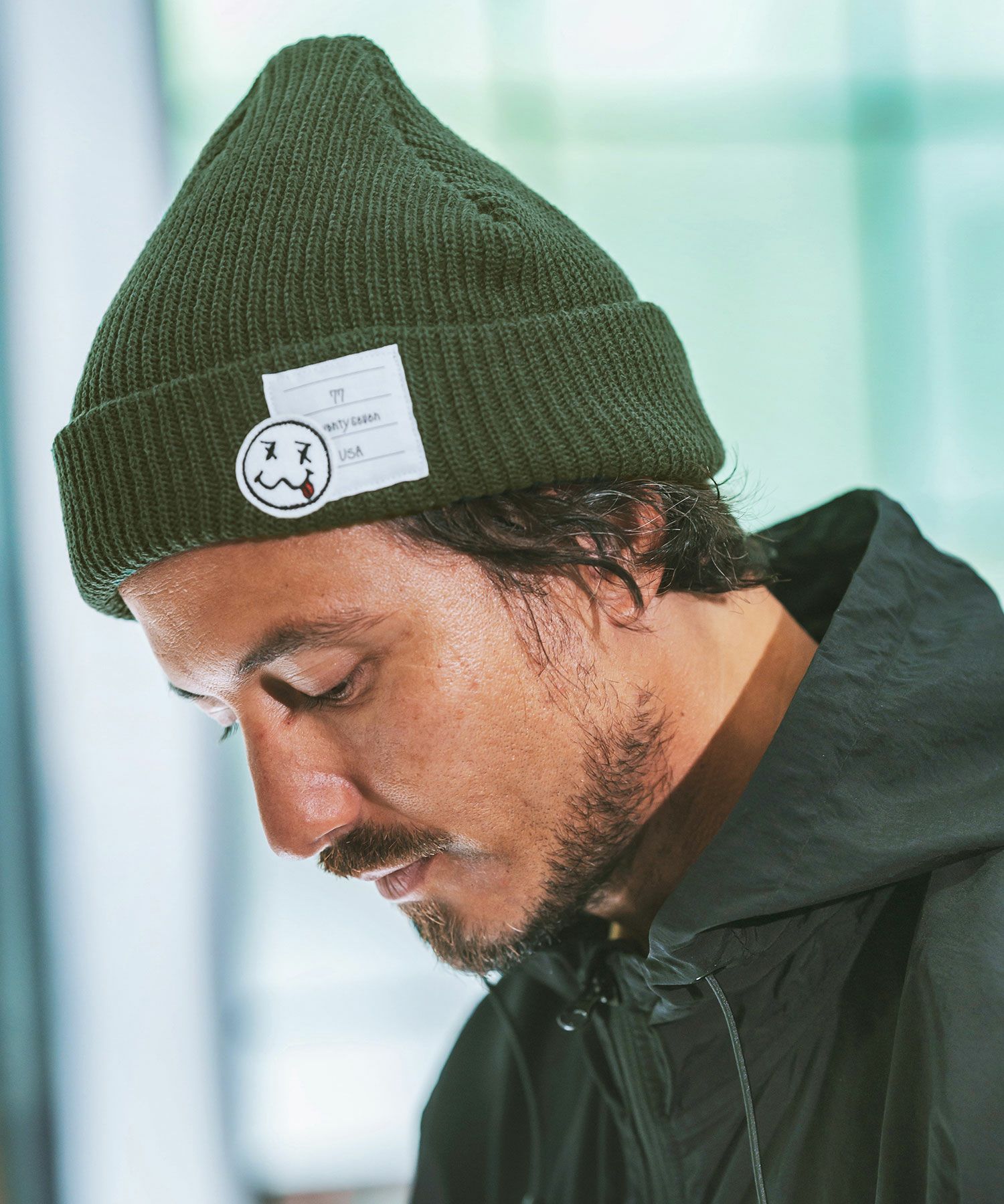 seventy seven(セブンティセブン)】knit cap (smile) ニットキャップ