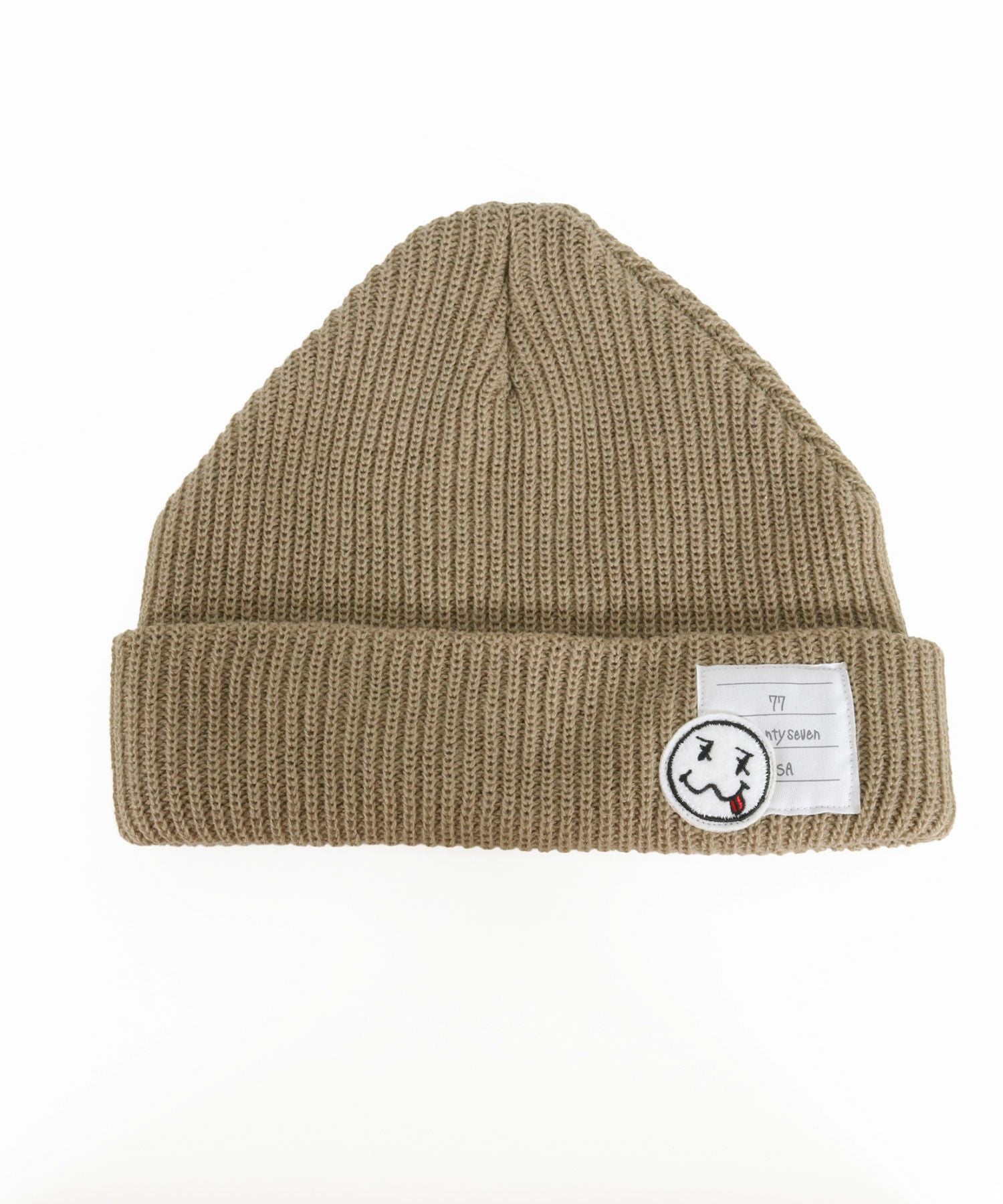 seventy seven(セブンティセブン)】knit cap (smile) ニットキャップ