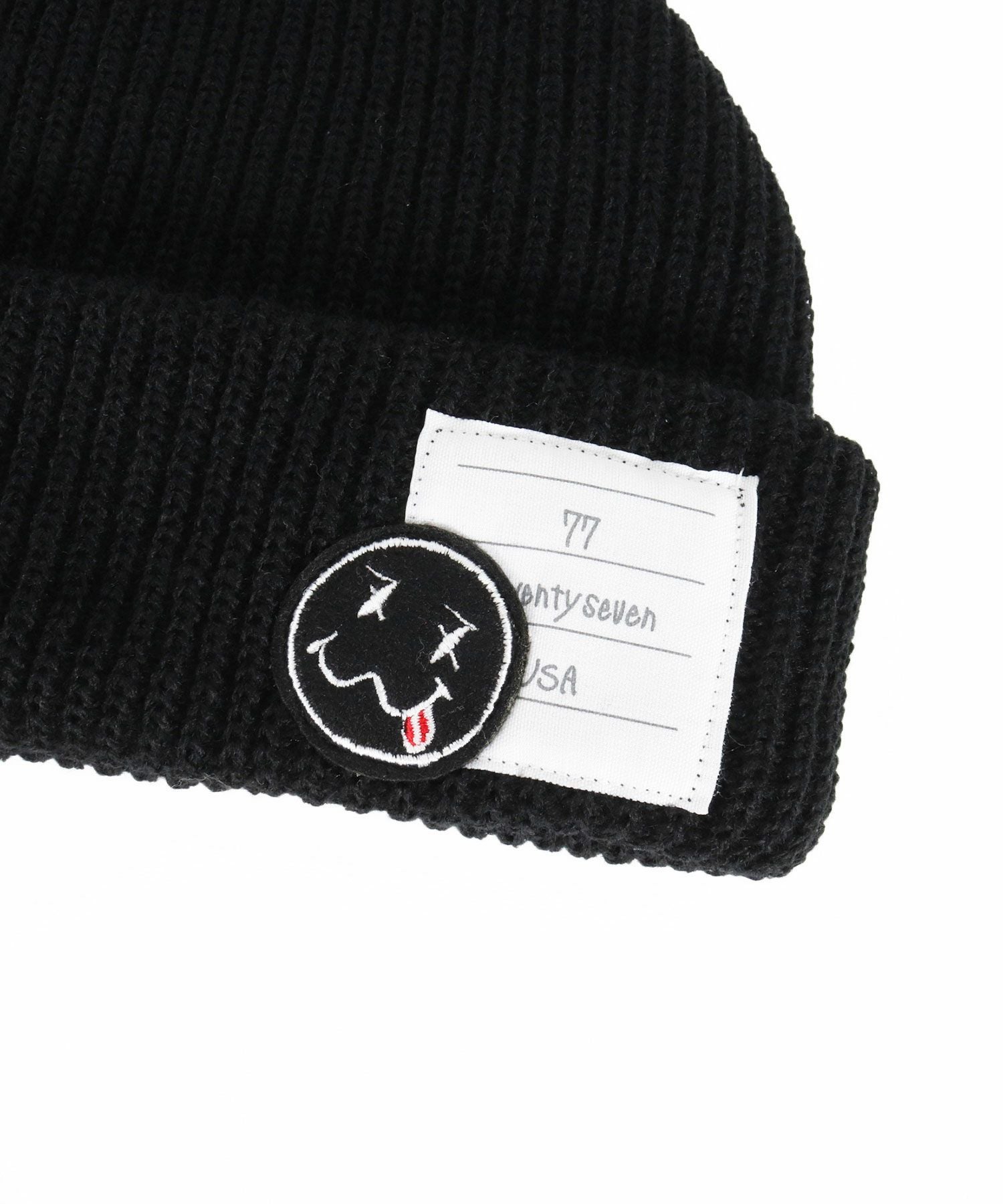 seventy seven(セブンティセブン)】knit cap (smile) ニットキャップ