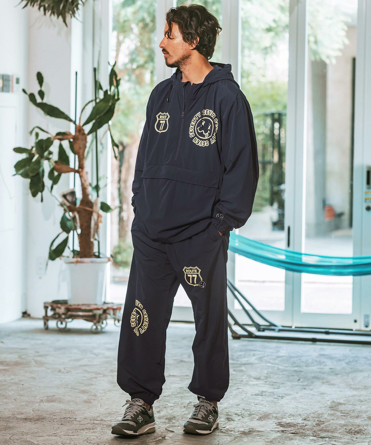 30%OFF【seventy seven(セブンティセブン)】nylon anorak jacket