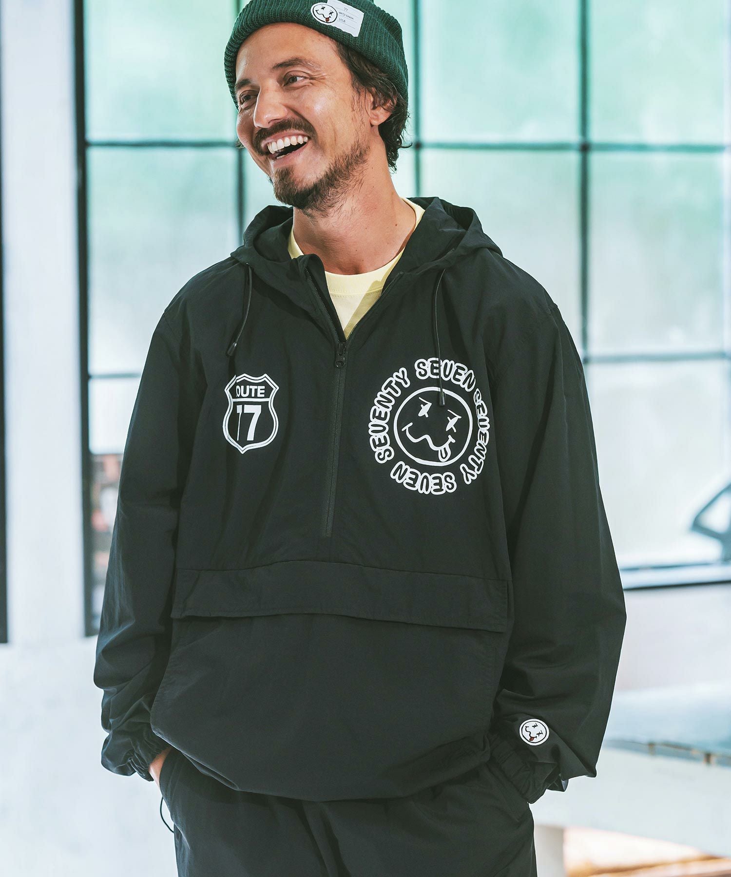 30%OFF【seventy seven(セブンティセブン)】nylon anorak jacket