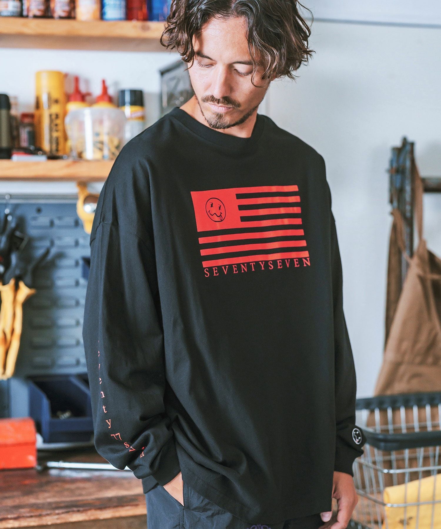 30%OFF【seventy seven(セブンティセブン)】middle onz over size L-S