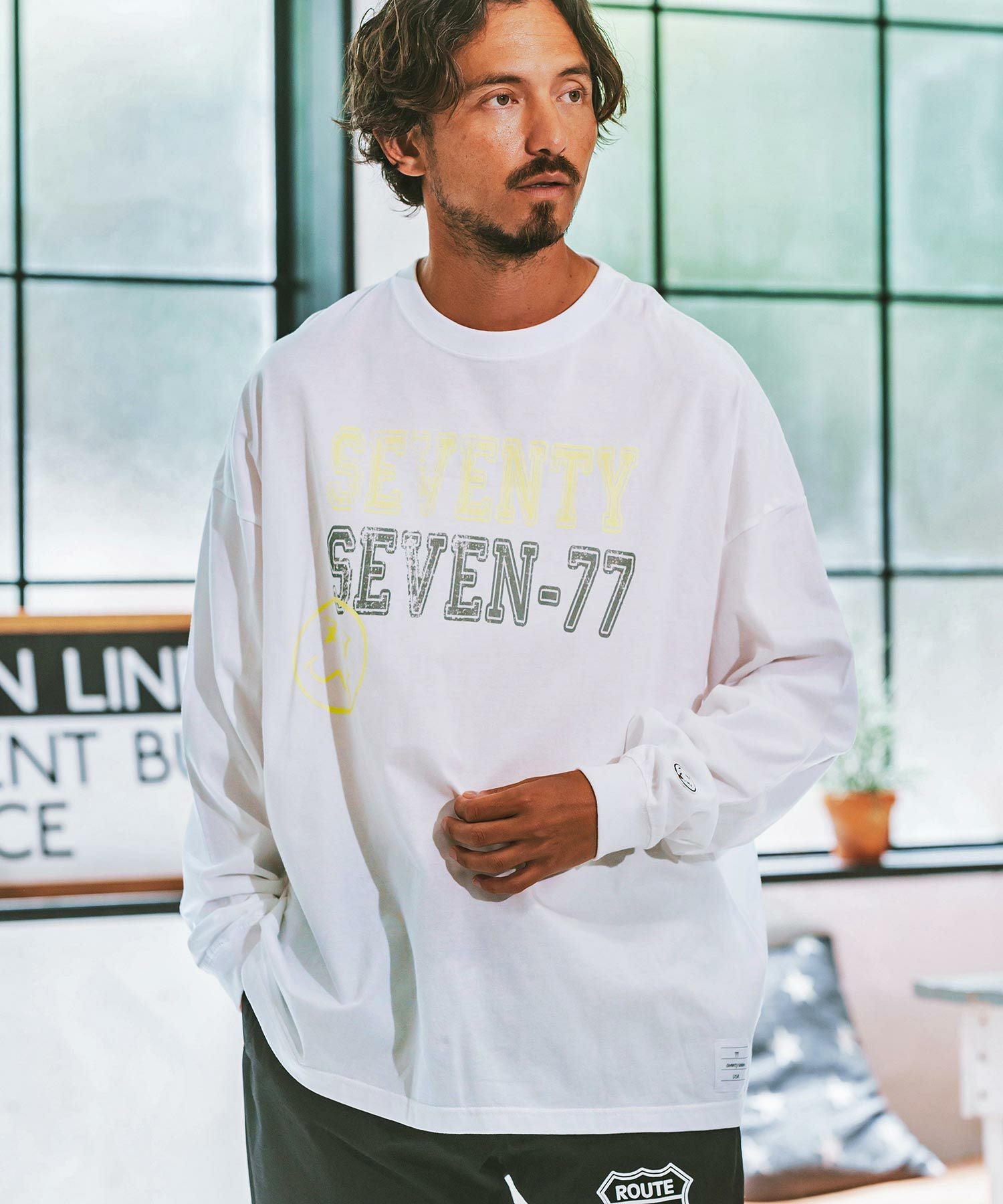 50%OFF【seventy seven(セブンティセブン)】middle onz over size L-S