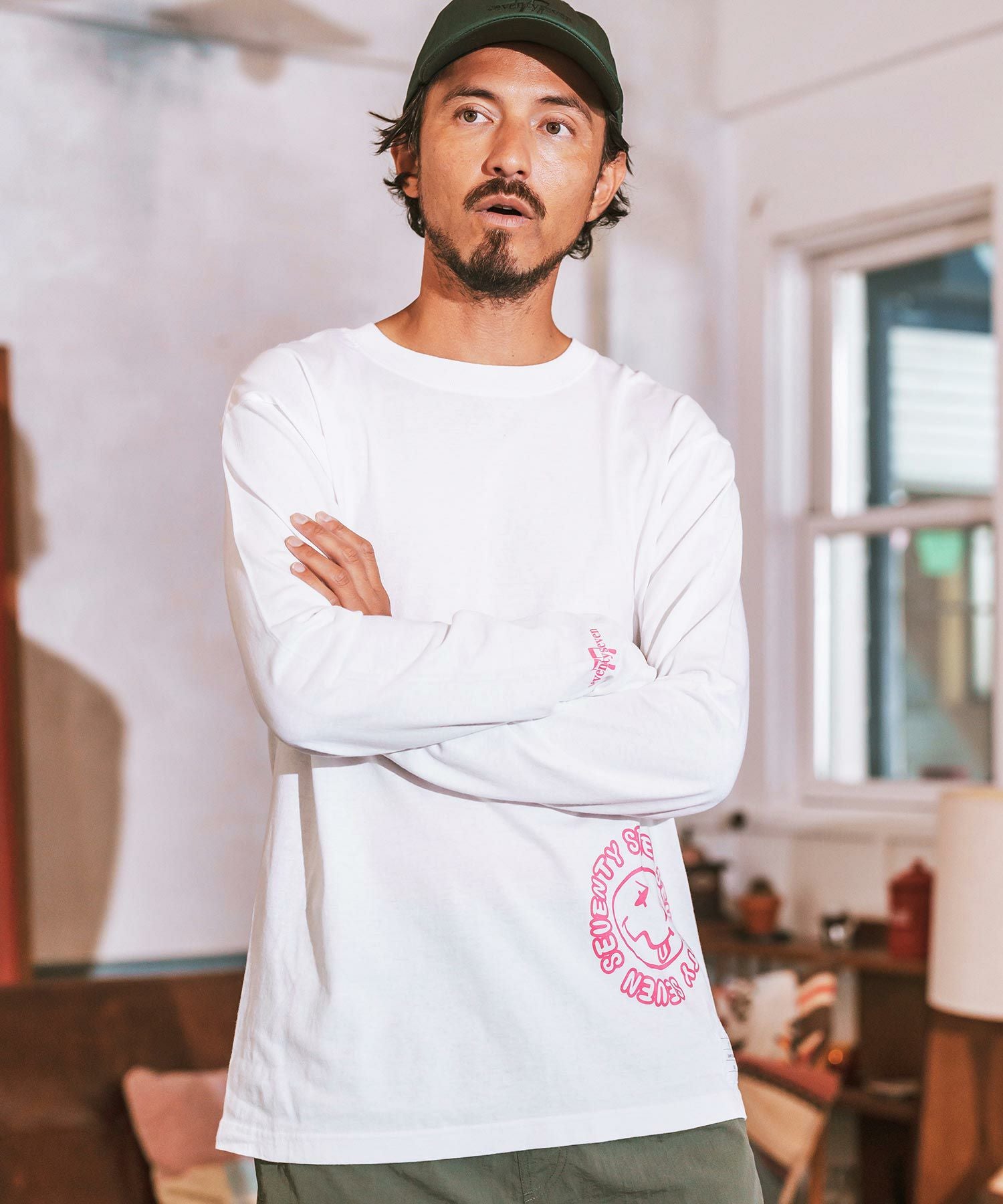 30%OFF【seventy seven(セブンティセブン)】middle onz L-S t-shirts