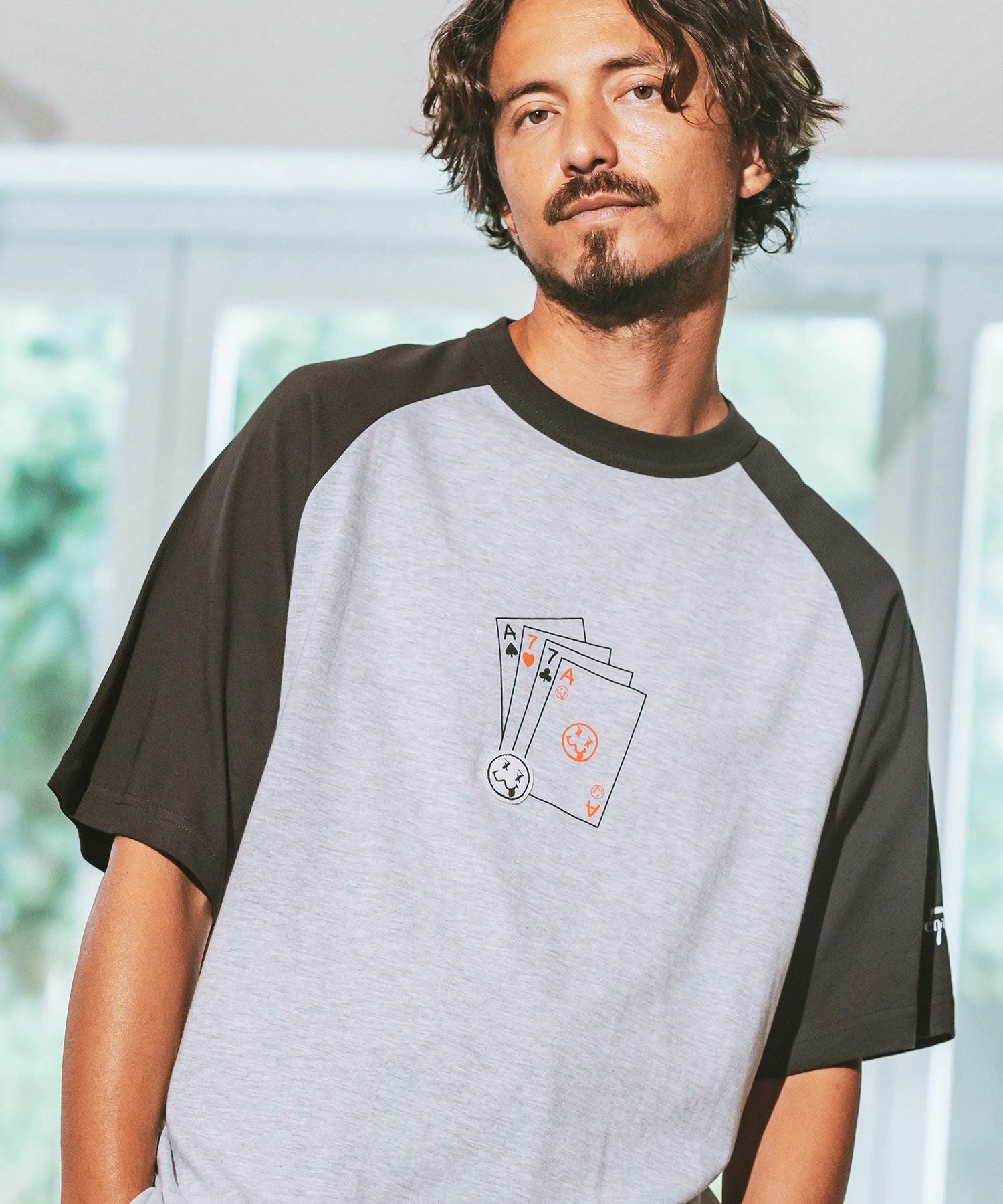 50%OFF【seventy seven(セブンティセブン)】 middle onz raglan S-S