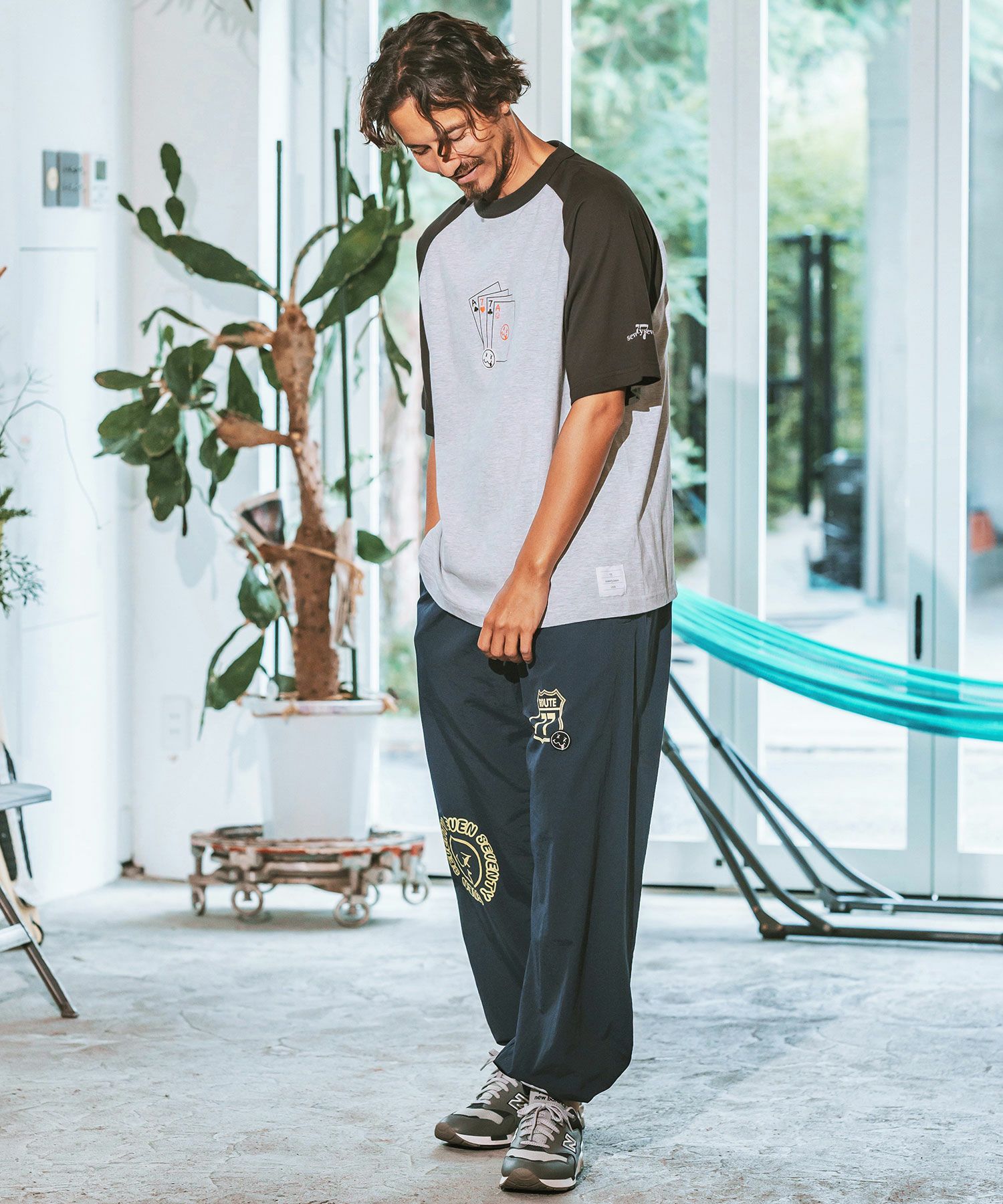50%OFF【seventy seven(セブンティセブン)】 middle onz raglan S-S
