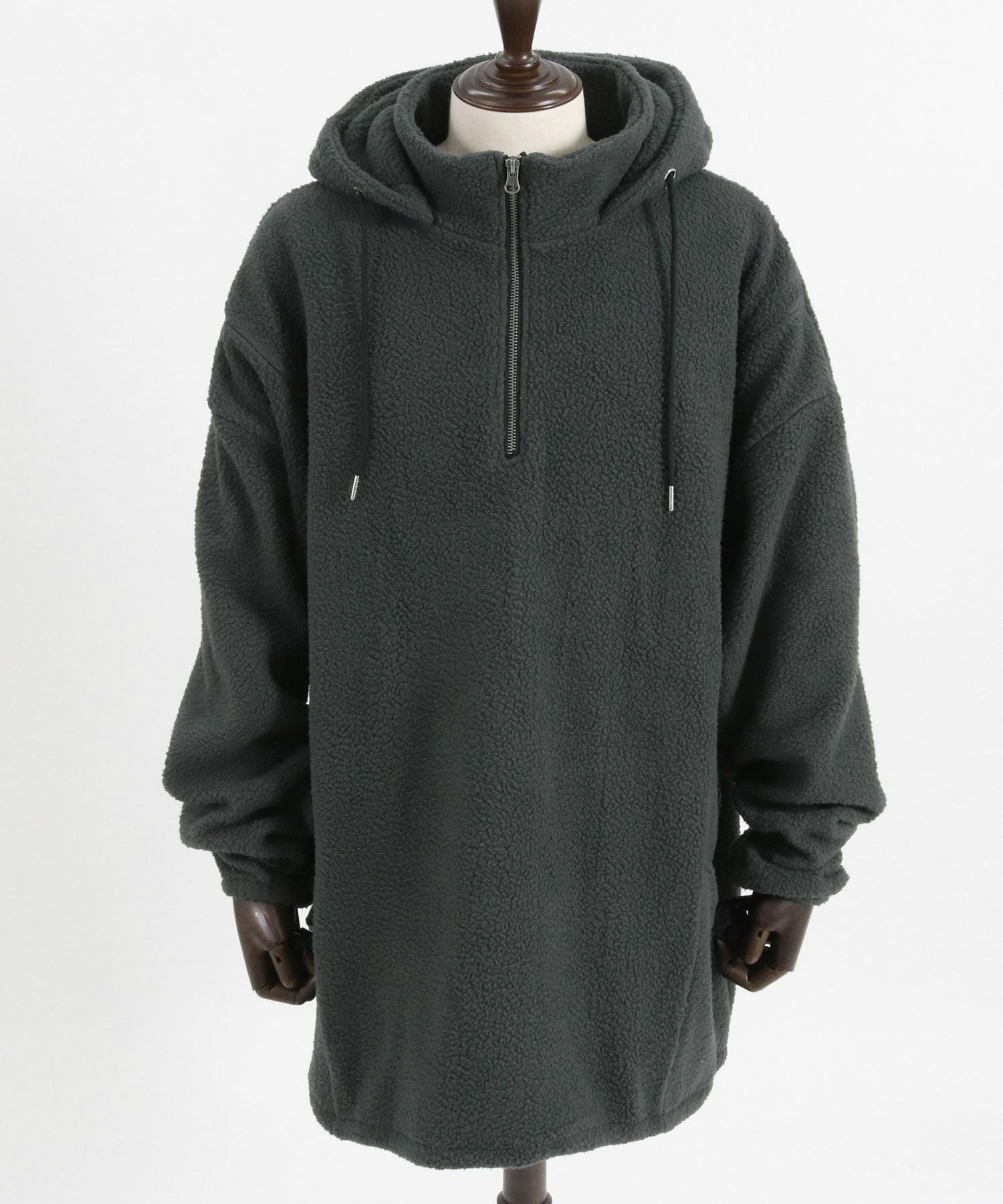 60%OFF【CAMBIO(カンビオ)】ボアハーフジップパーカー(CA-24-34
