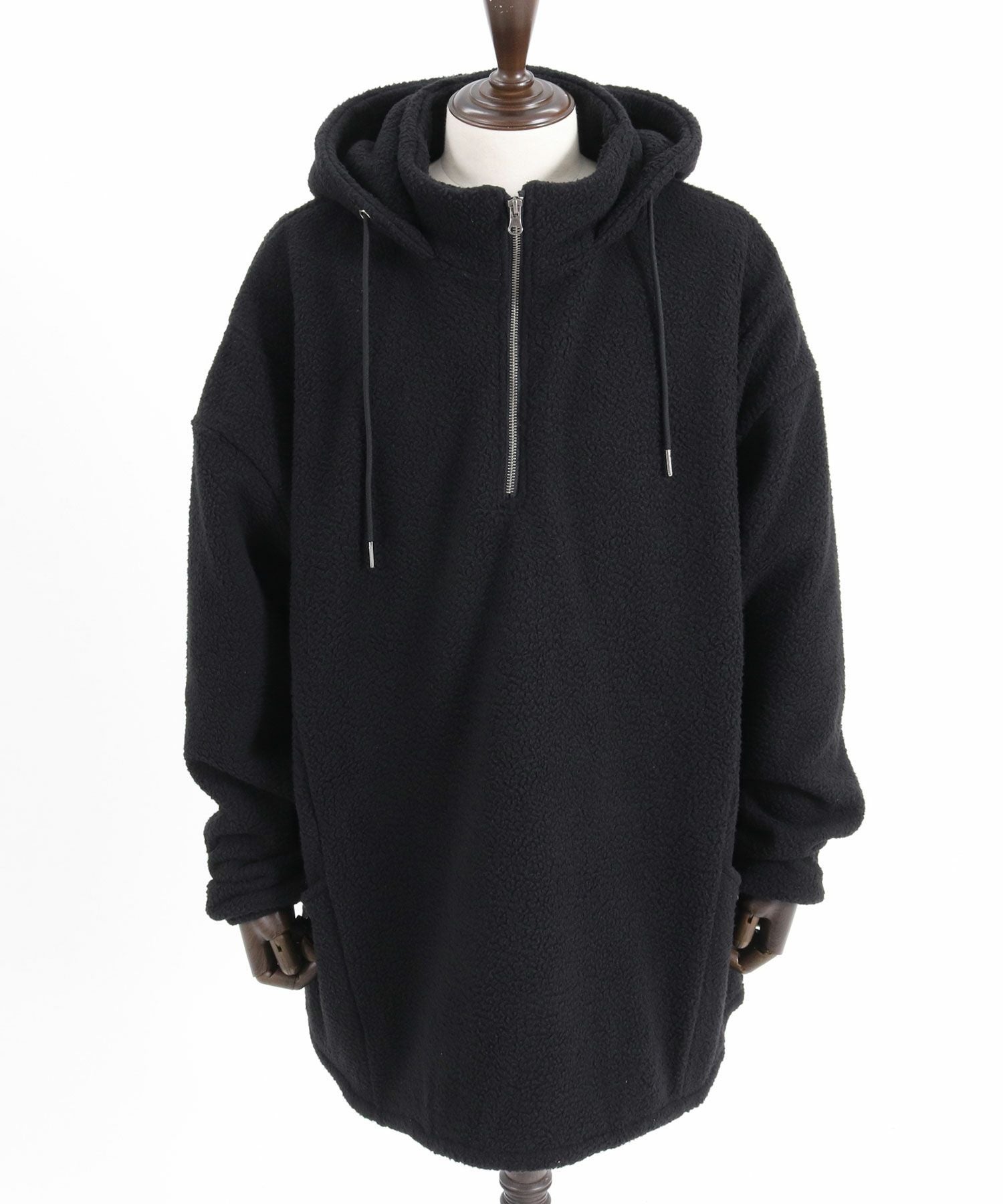CANALJEANS ハーフZIPボアパーカー CANAL JEAN｜El mar フリースハーフジップパーカー | Rakuten Fashion