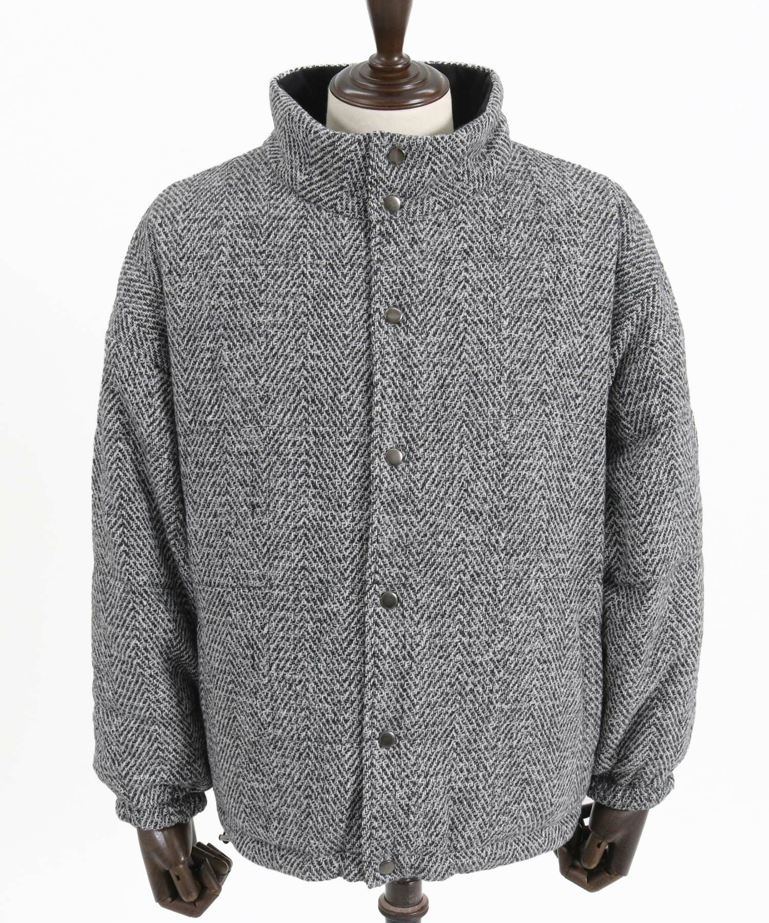 50%OFF【CAMBIO(カンビオ)】ツイードリバーシブル中綿ジャケット(CA-24