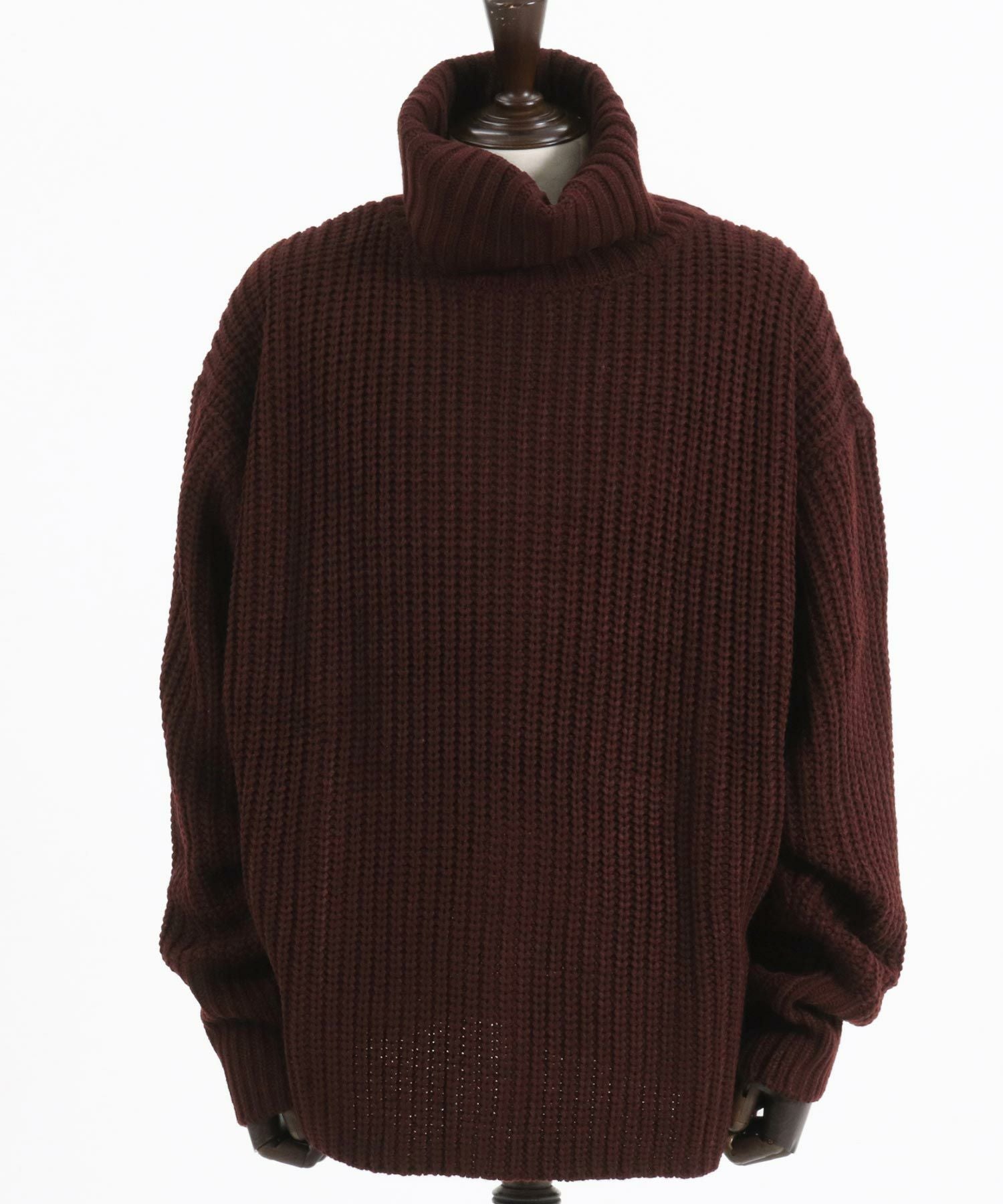 30%OFF【CAMBIO(カンビオ)】ルーズフィットボリュームタートルネック