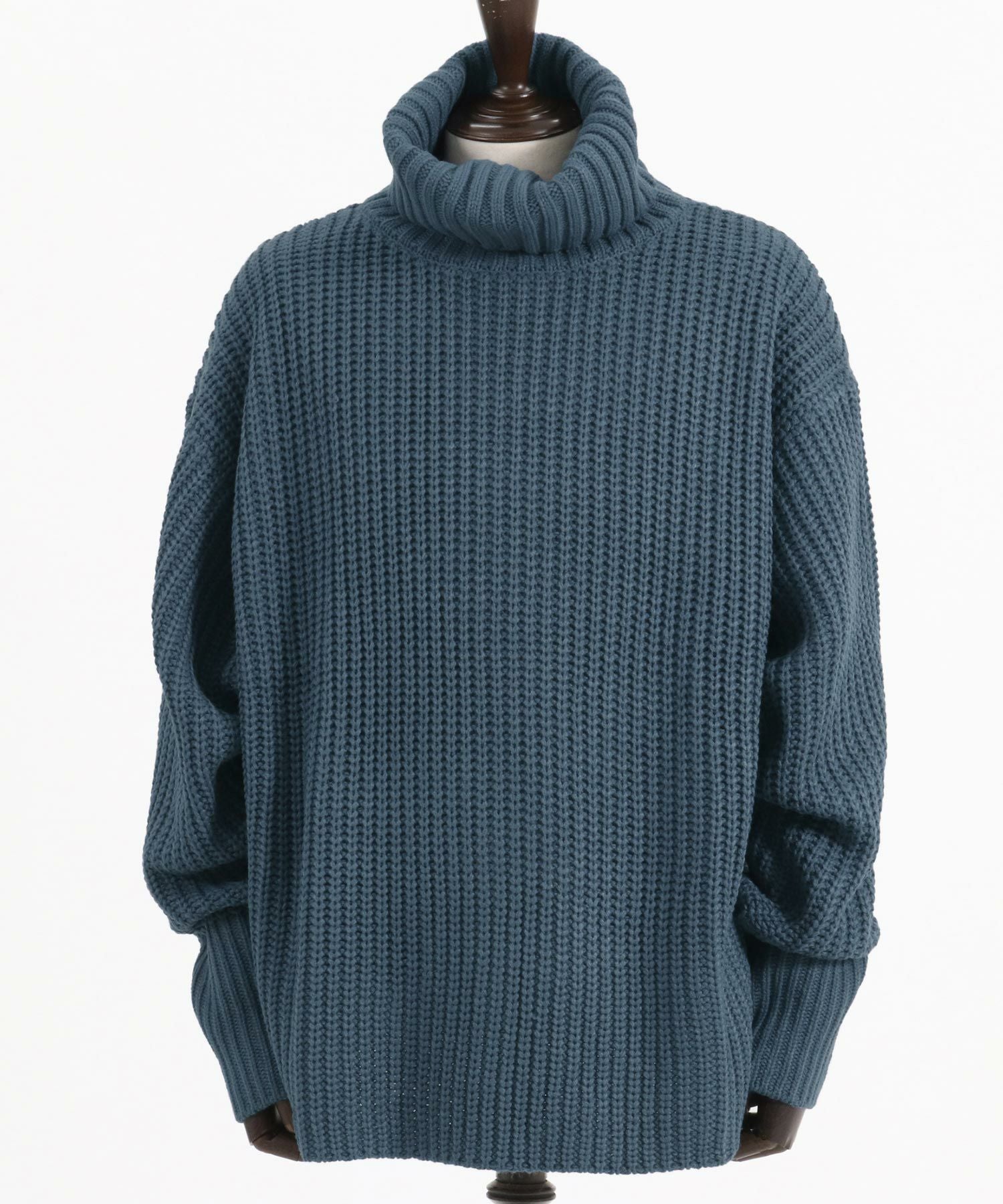 30%OFF【CAMBIO(カンビオ)】ルーズフィットボリュームタートルネック