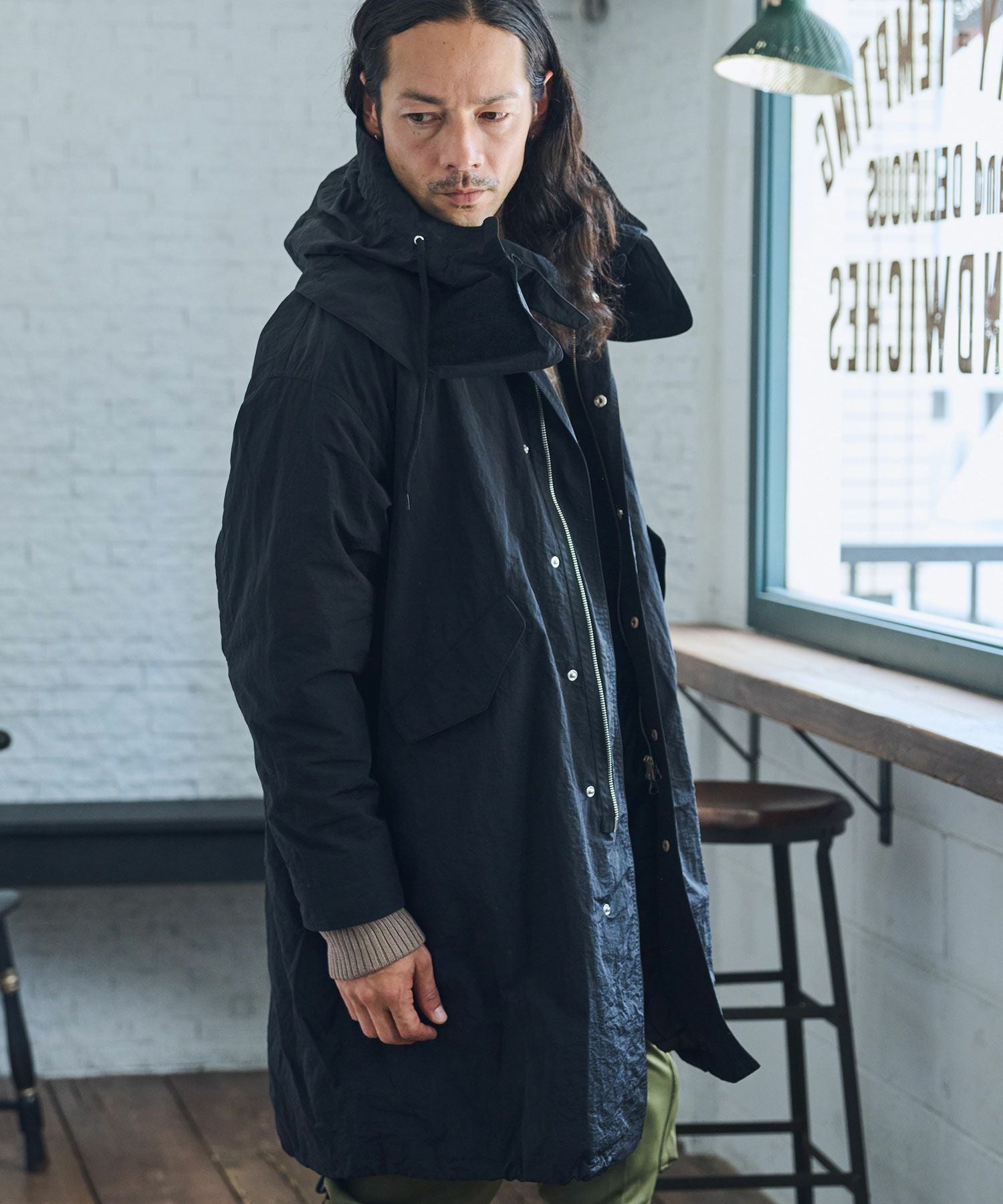 30%OFF【CAMBIO(カンビオ)】ナイロンワッシャー3WAYモッズコート