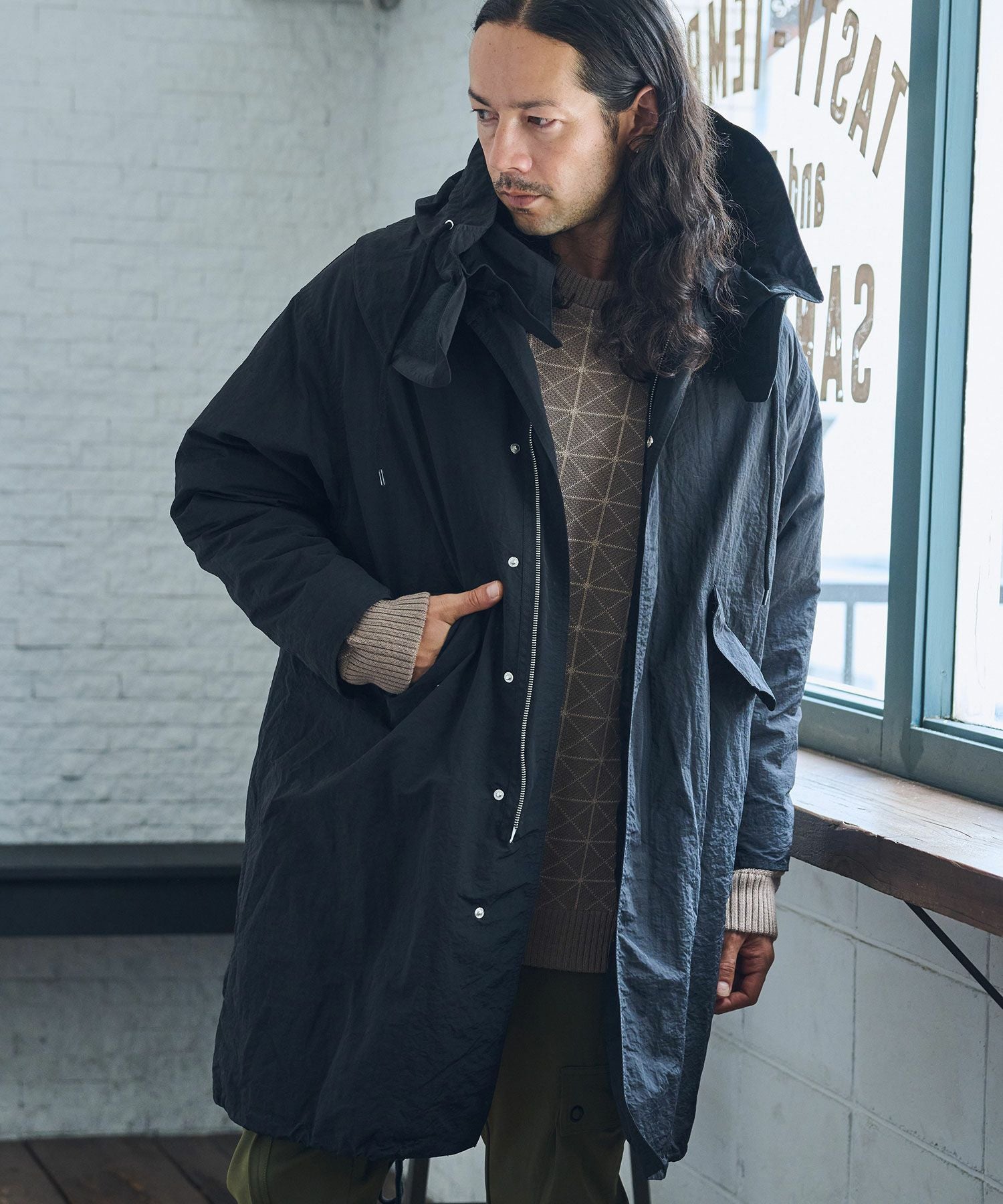 30%OFF【CAMBIO(カンビオ)】ナイロンワッシャー3WAYモッズコート