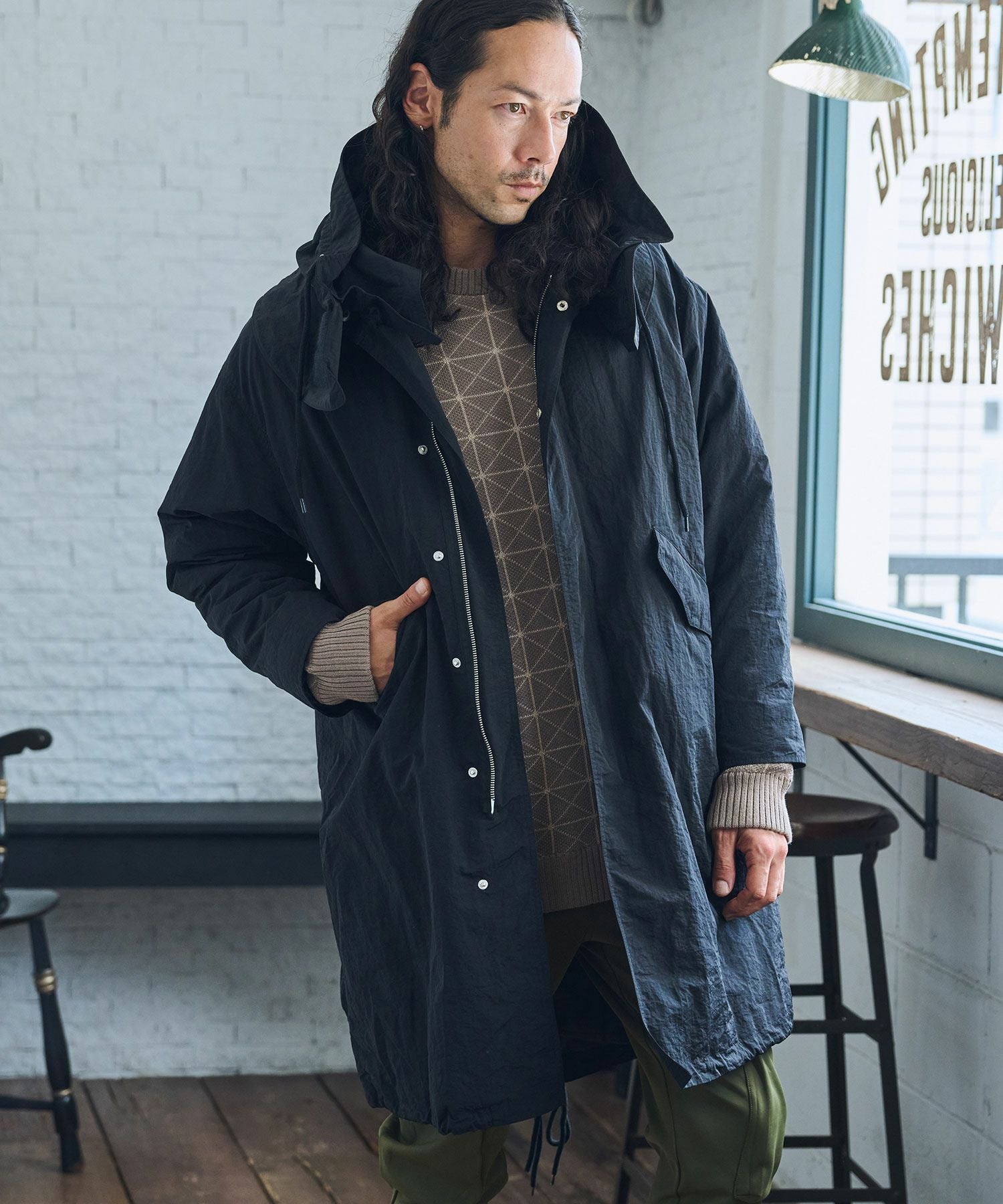 30%OFF【CAMBIO(カンビオ)】ナイロンワッシャー3WAYモッズコート