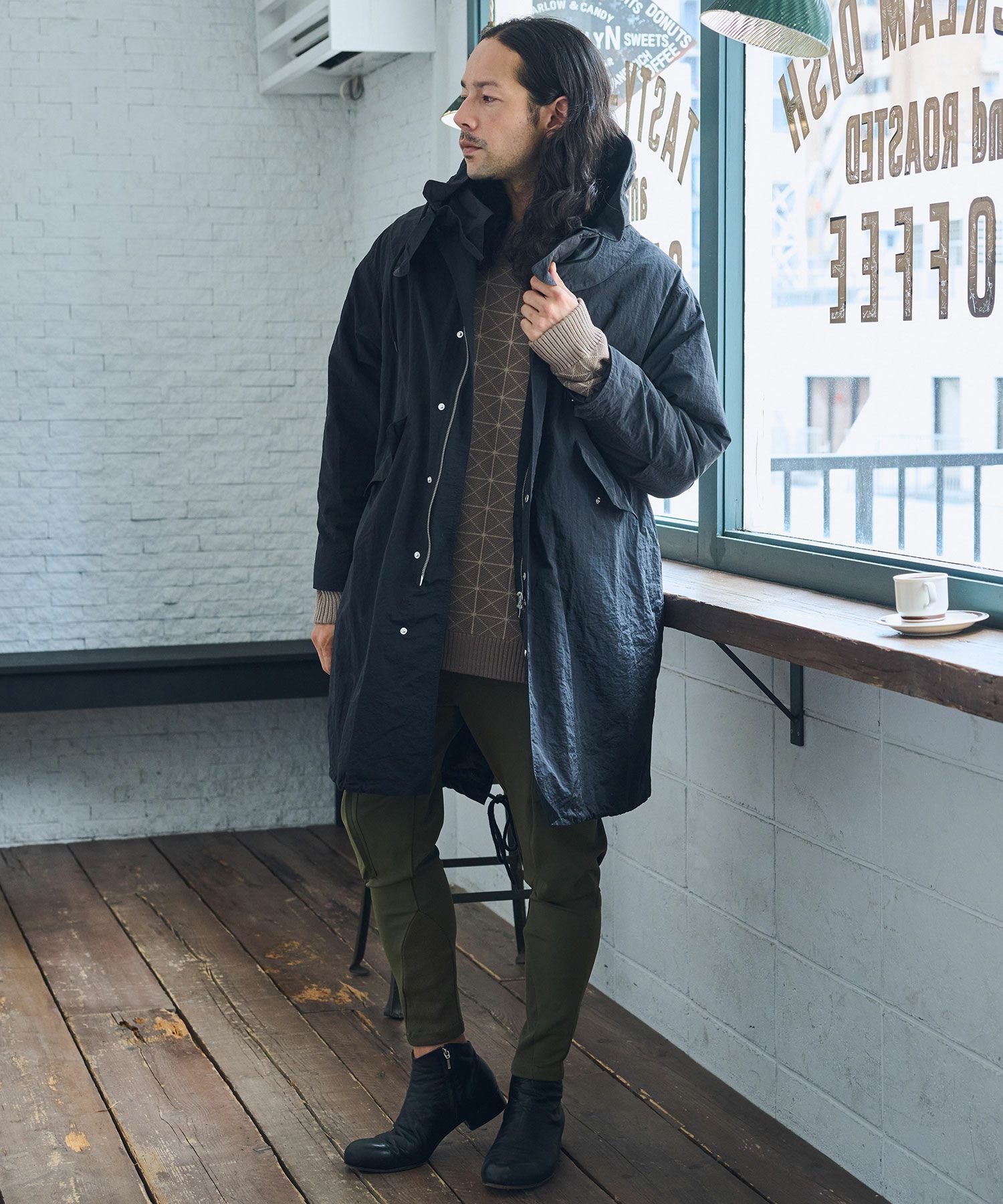 30%OFF【CAMBIO(カンビオ)】ナイロンワッシャー3WAYモッズコート