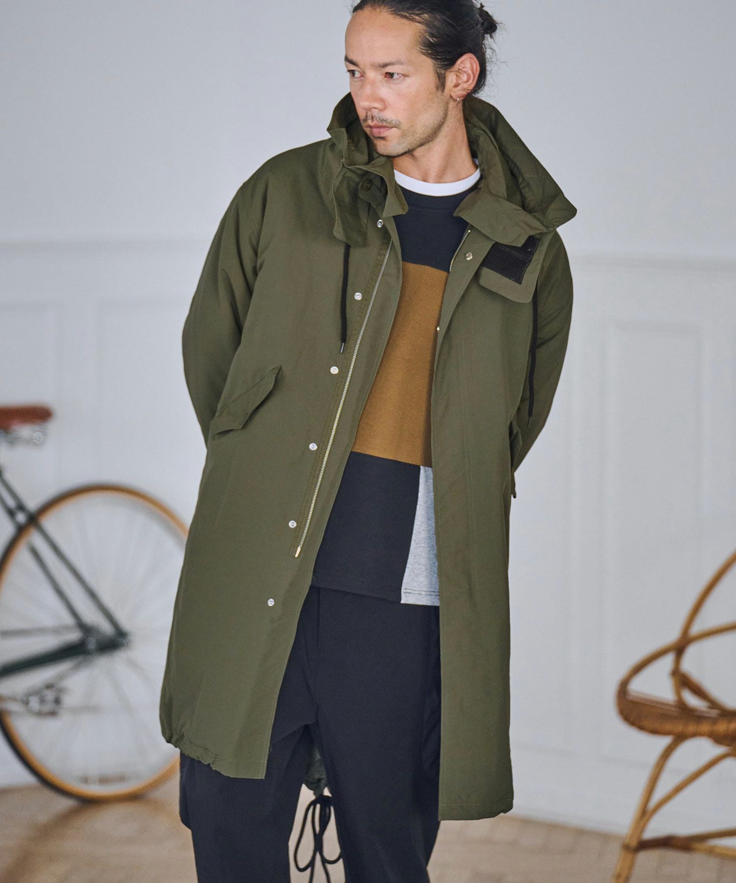 30%OFF【CAMBIO(カンビオ)】ナイロンワッシャー3WAYモッズコート