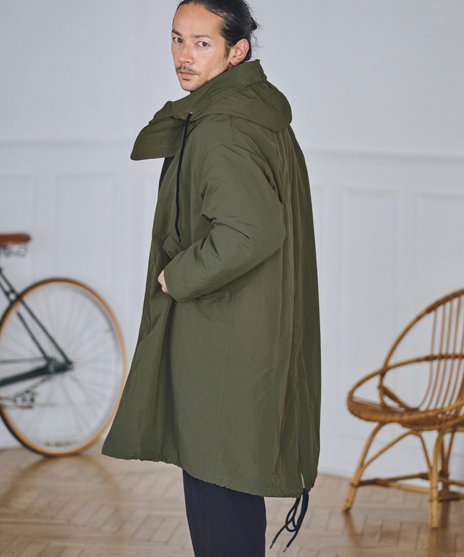30%OFF【CAMBIO(カンビオ)】ナイロンワッシャー3WAYモッズコート