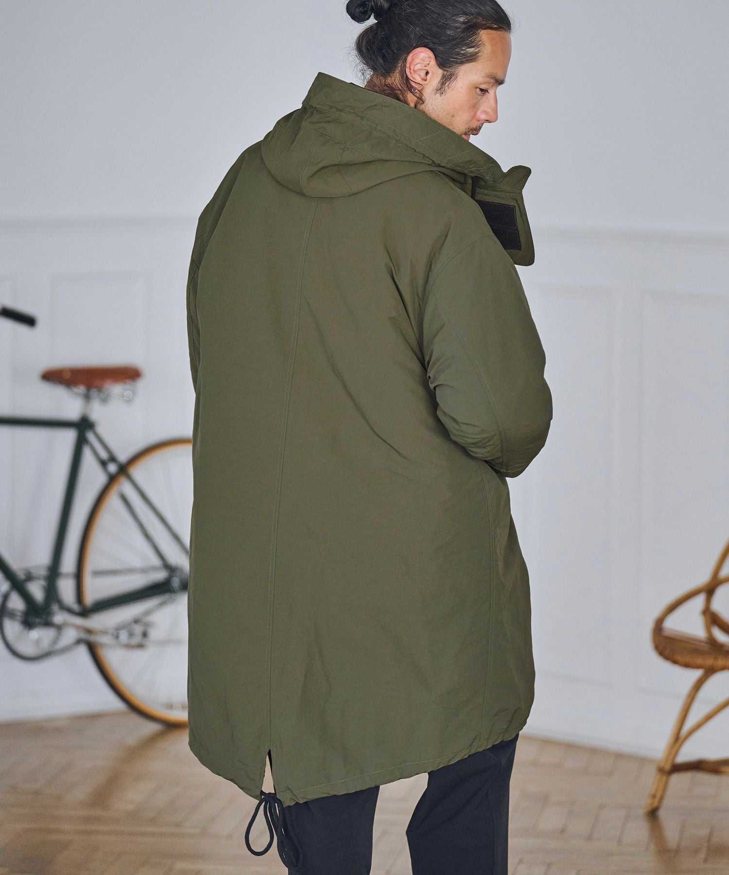 30%OFF【CAMBIO(カンビオ)】ナイロンワッシャー3WAYモッズコート