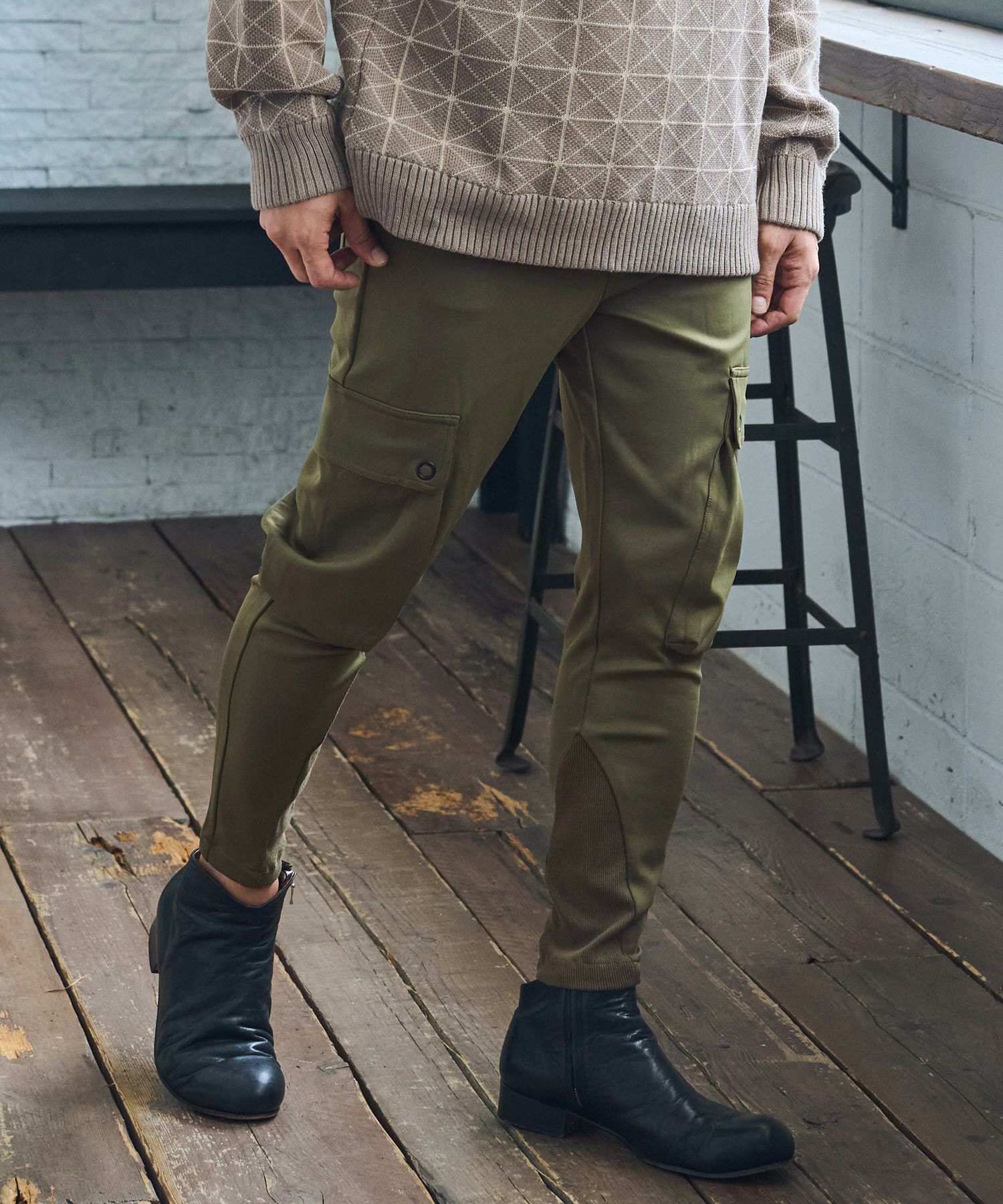 50%OFF【CAMBIO(カンビオ)】ボンディングカーゴパンツ(HLCM0164