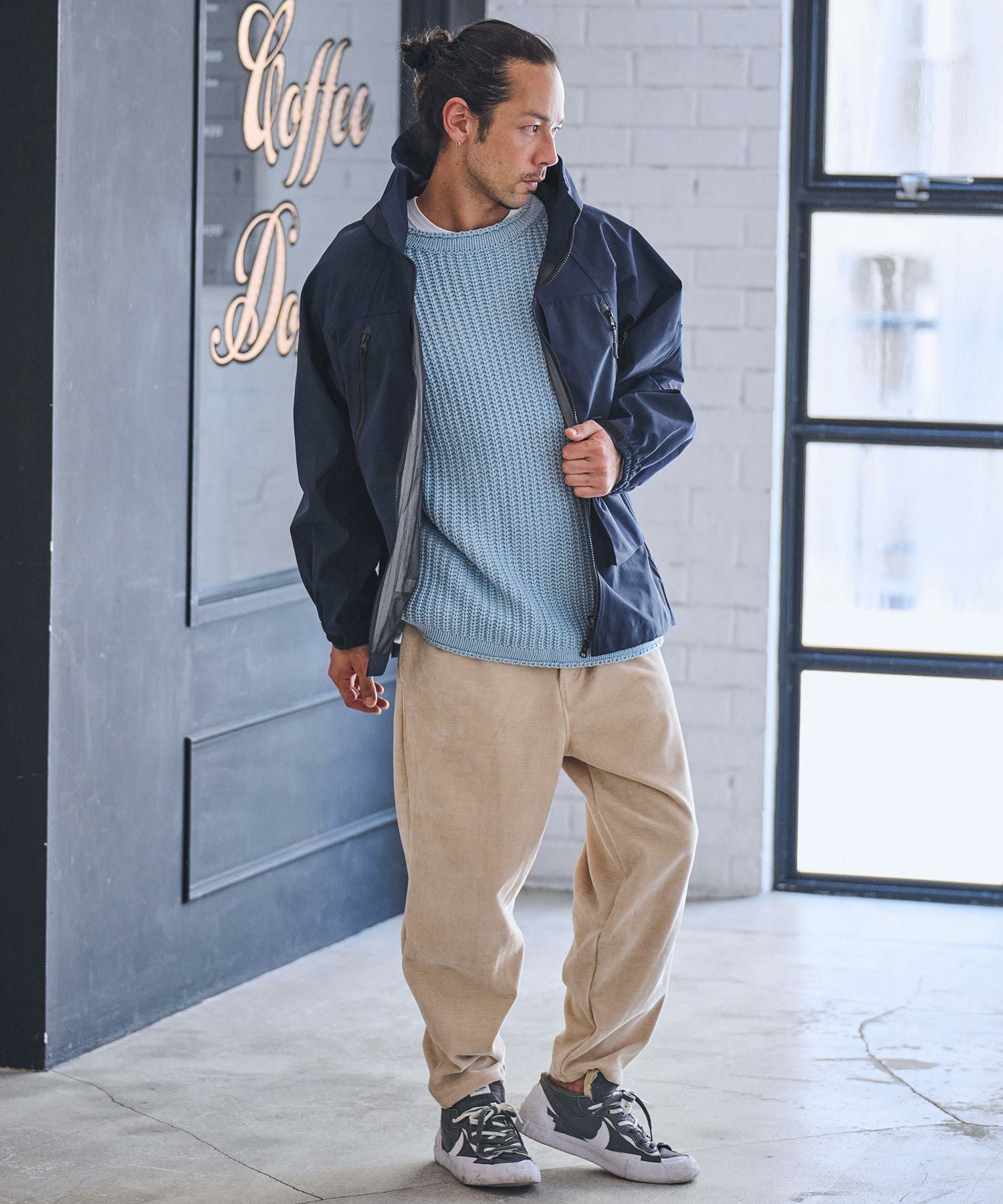 50%OFF【CAMBIO(カンビオ)】ビッグフーデッドマウンテンパーカー