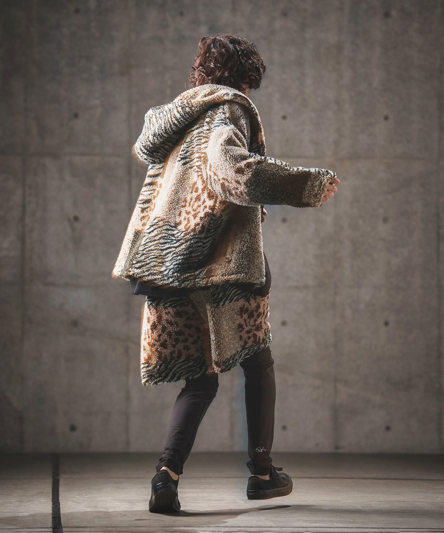 30%OFF【GLIMCLAP(グリムクラップ)】Boa hooded blouson ボア