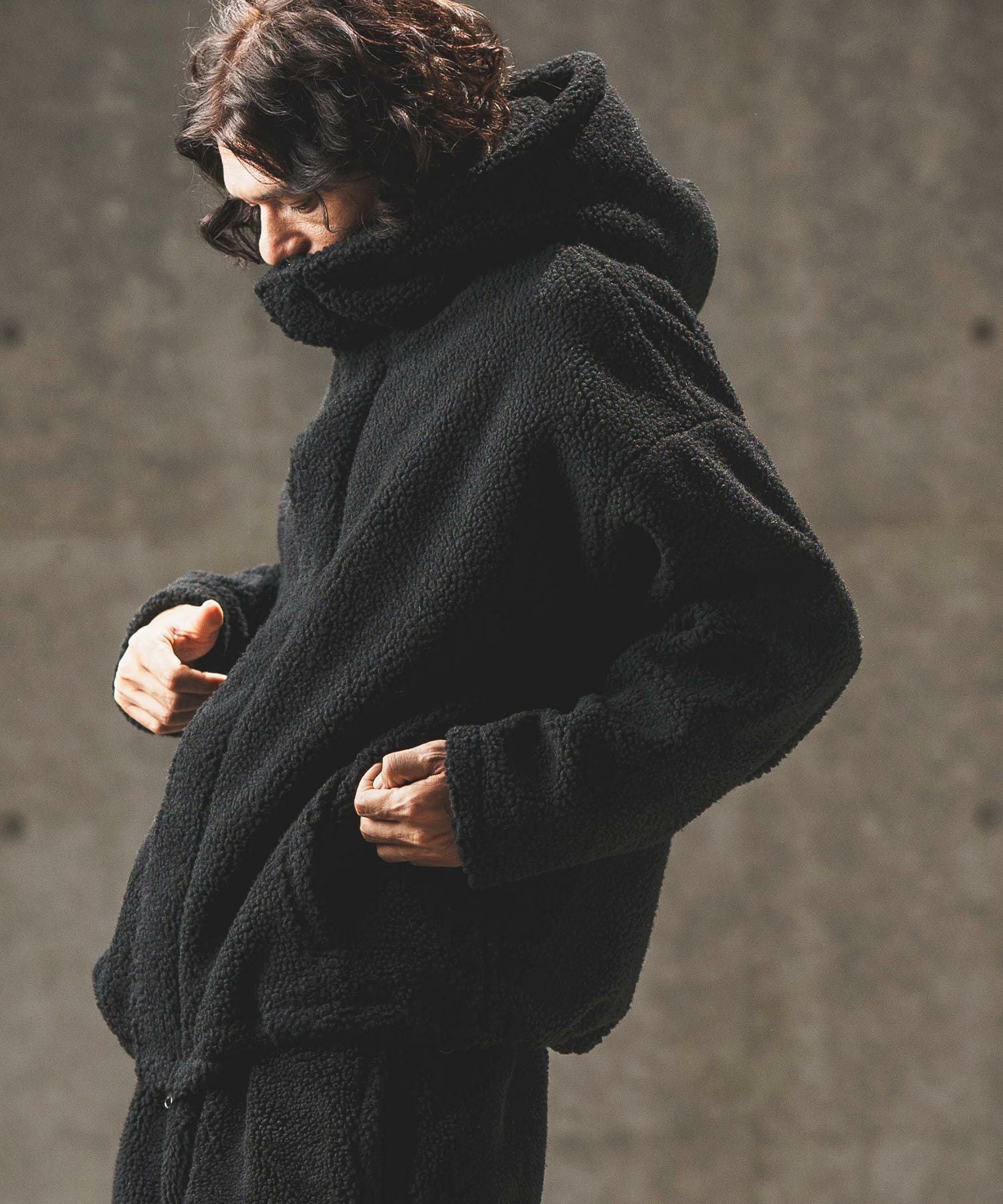 30%OFF【GLIMCLAP(グリムクラップ)】Boa hooded blouson ボア