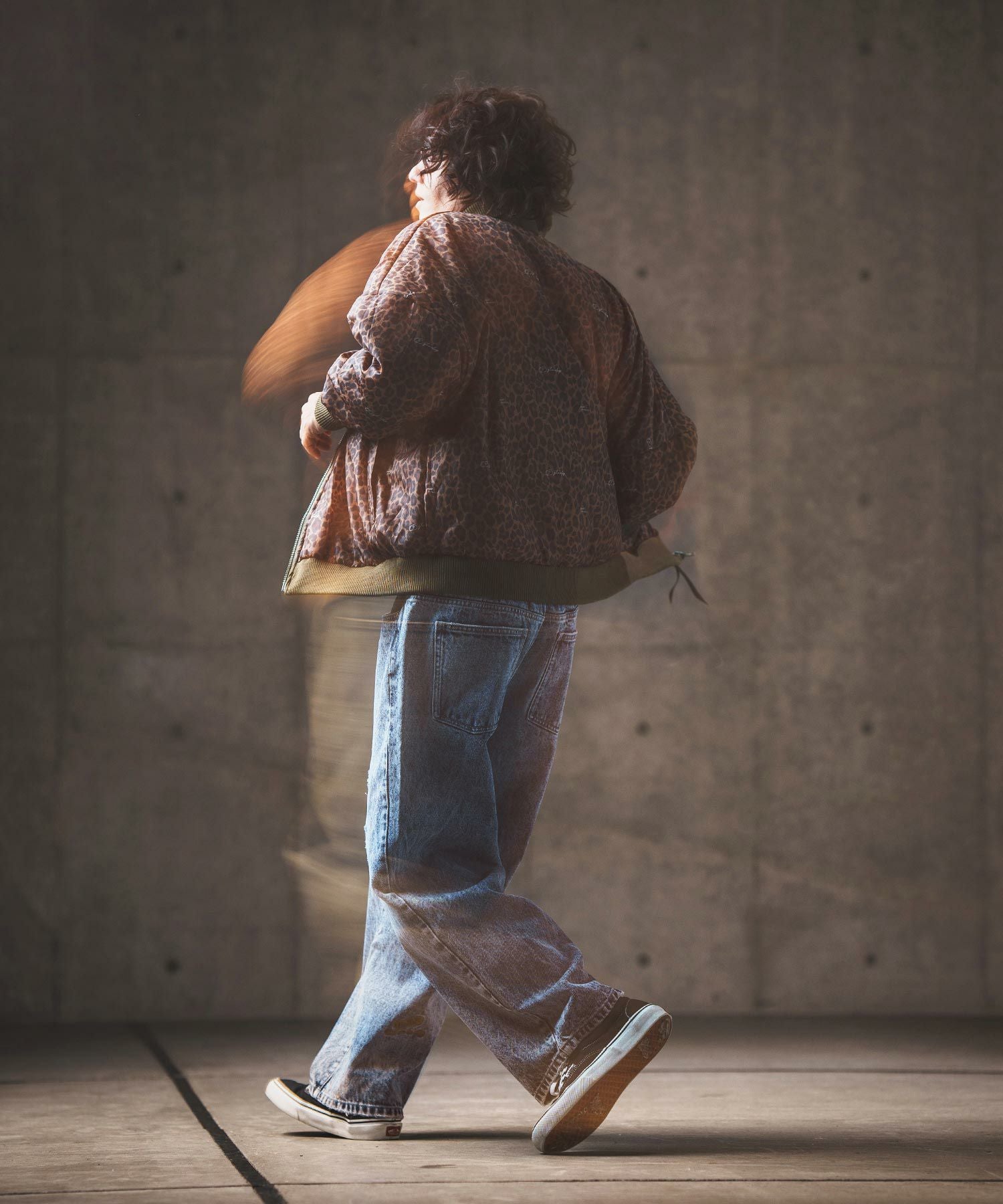 50%OFF【GLIMCLAP(グリムクラップ)】Chemical processing denim wide