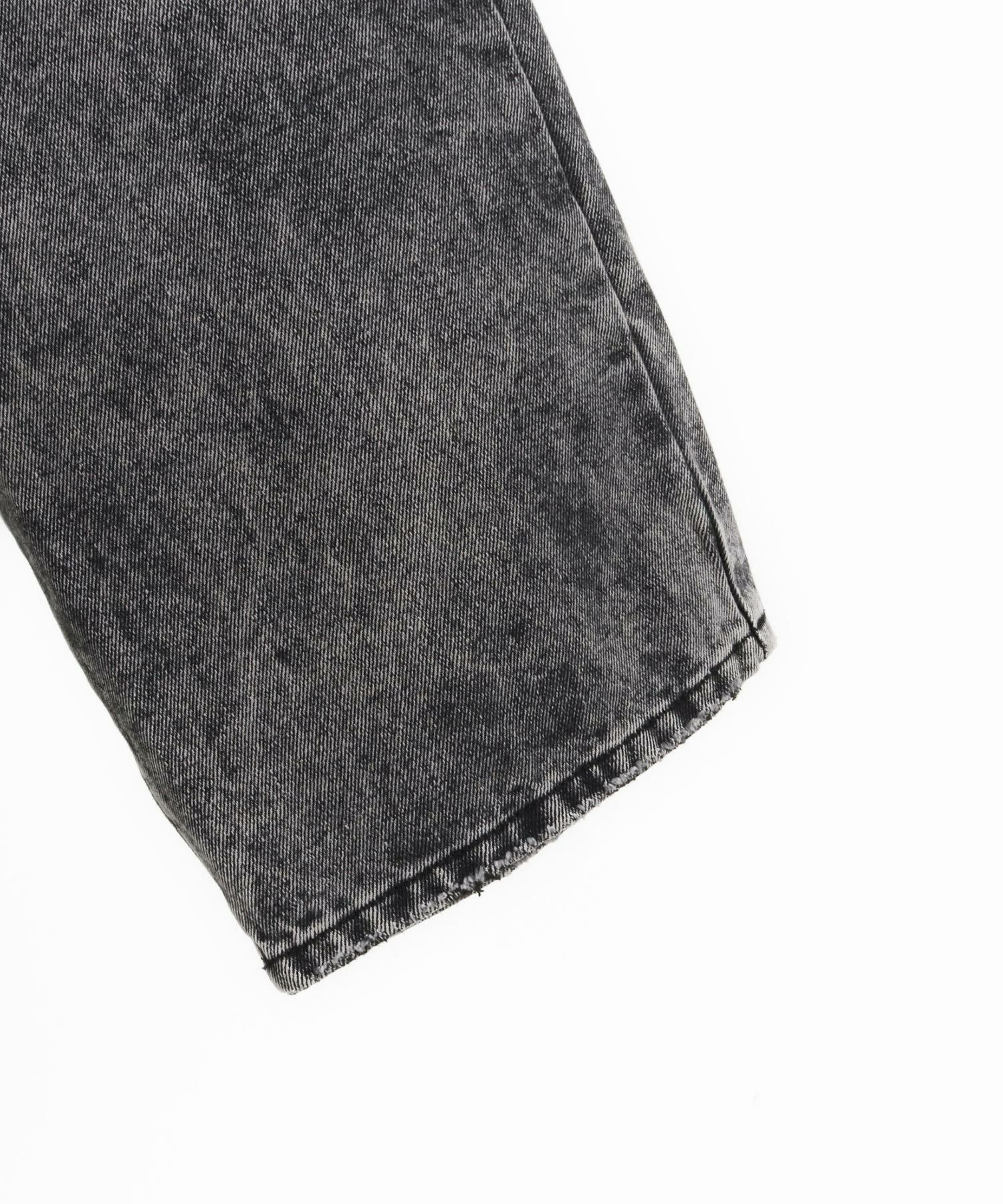 50%OFF【GLIMCLAP(グリムクラップ)】Chemical processing denim wide