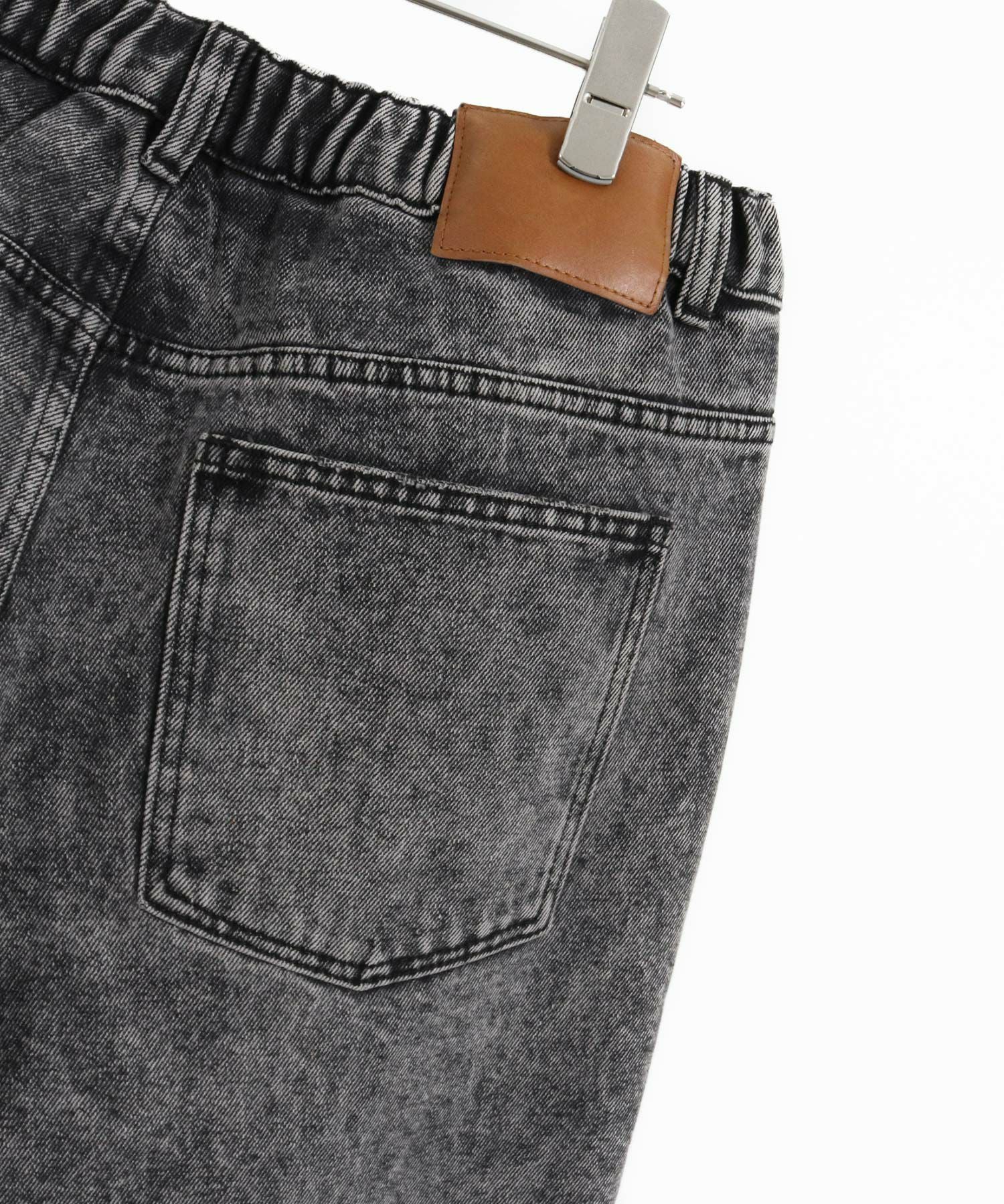 50%OFF【GLIMCLAP(グリムクラップ)】Chemical processing denim wide