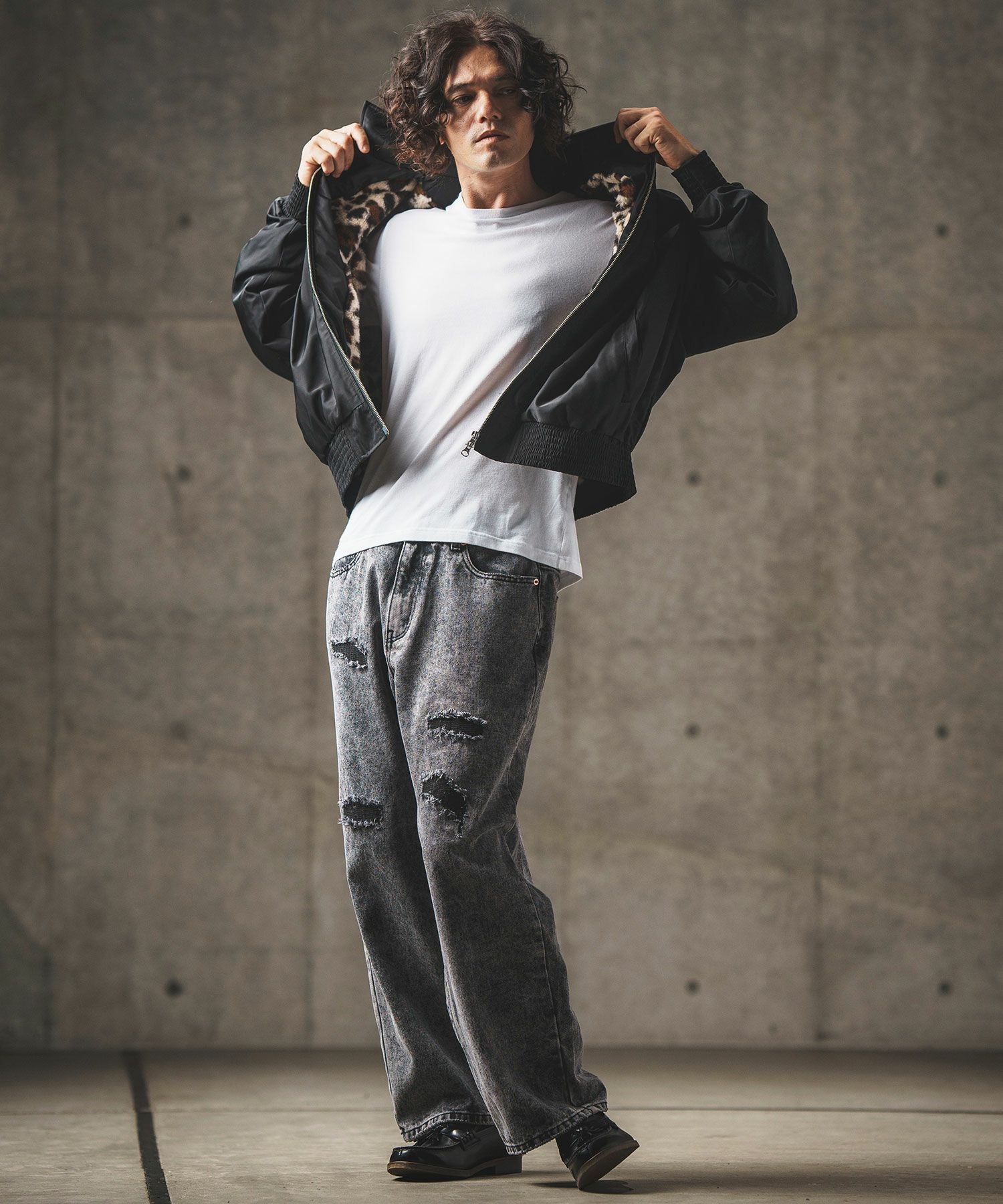 Tomorrow Clothing クリップオン 30%OFF【GLIMCLAP(グリムクラップ)】 Ripstop nylon × shaggy leopard