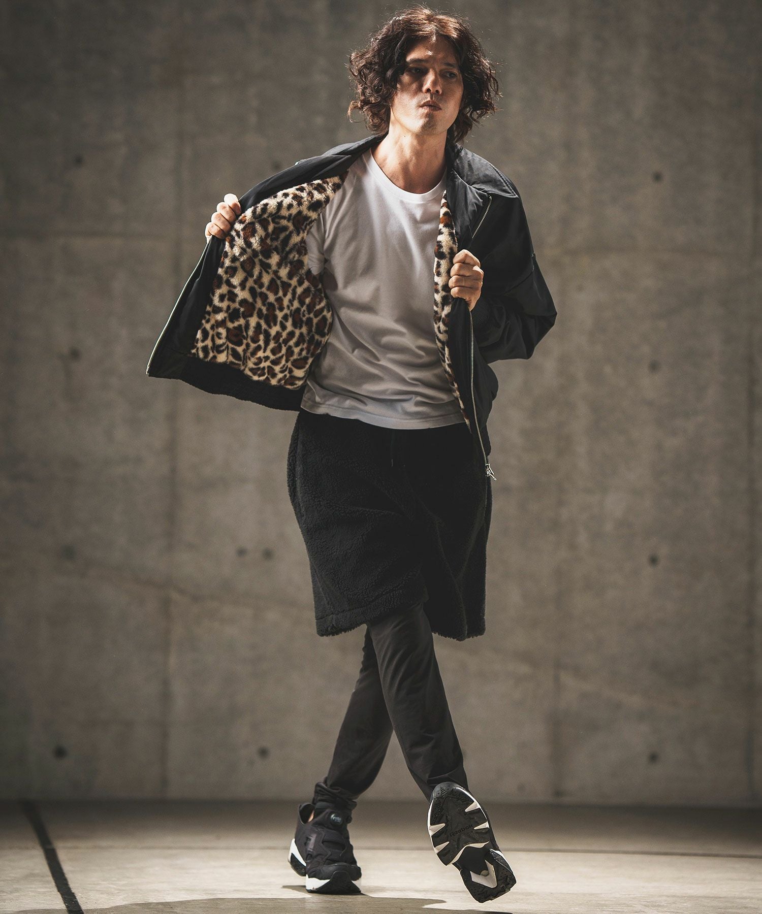 Tomorrow Clothing クリップオン 30%OFF【GLIMCLAP(グリムクラップ)】 Ripstop nylon × shaggy leopard