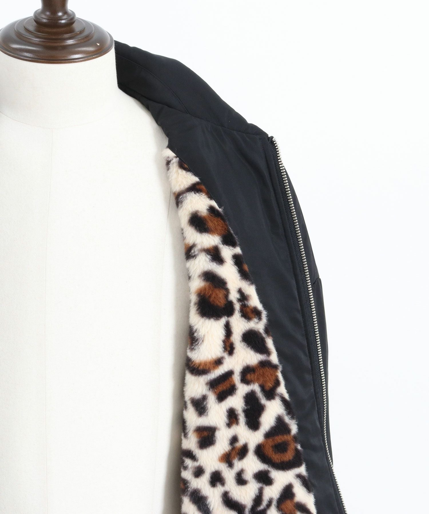 30%OFF【GLIMCLAP(グリムクラップ)】 Ripstop nylon × shaggy leopard