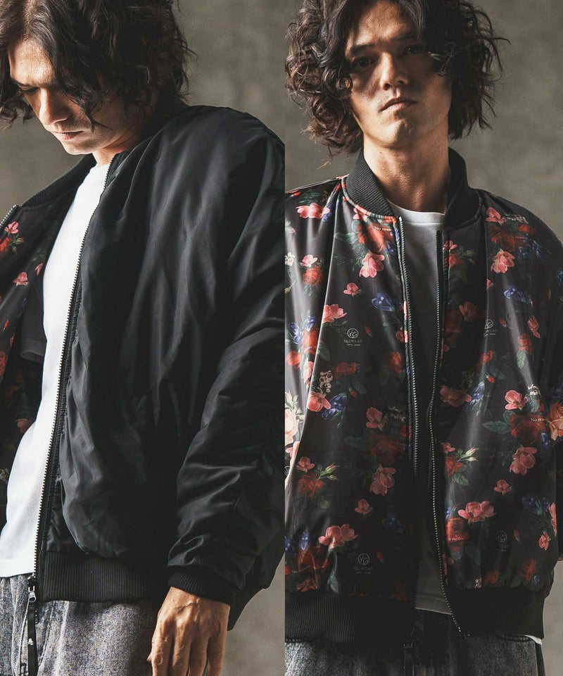 60%OFF【GLIMCLAP(グリムクラップ)】 Reversible flight jacket 