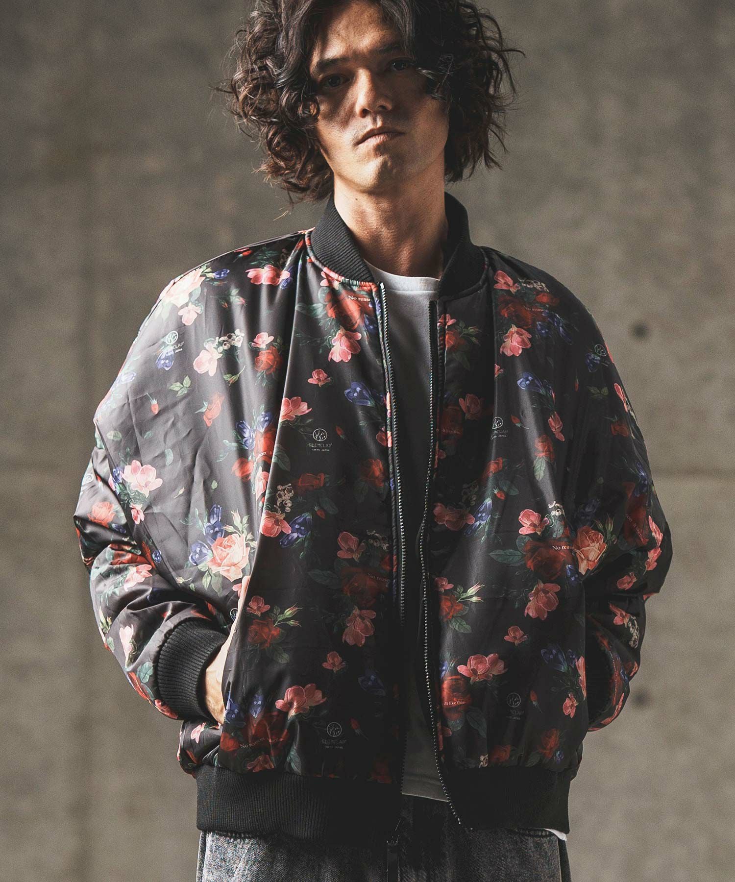 60%OFF【GLIMCLAP(グリムクラップ)】 Reversible flight jacket