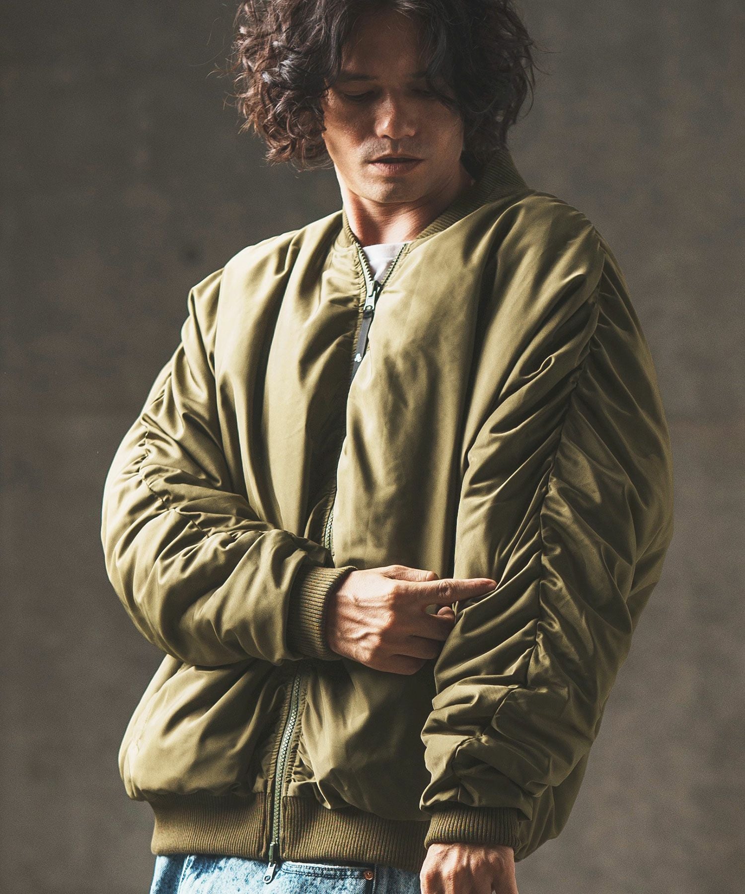 60%OFF【GLIMCLAP(グリムクラップ)】 Reversible flight jacket