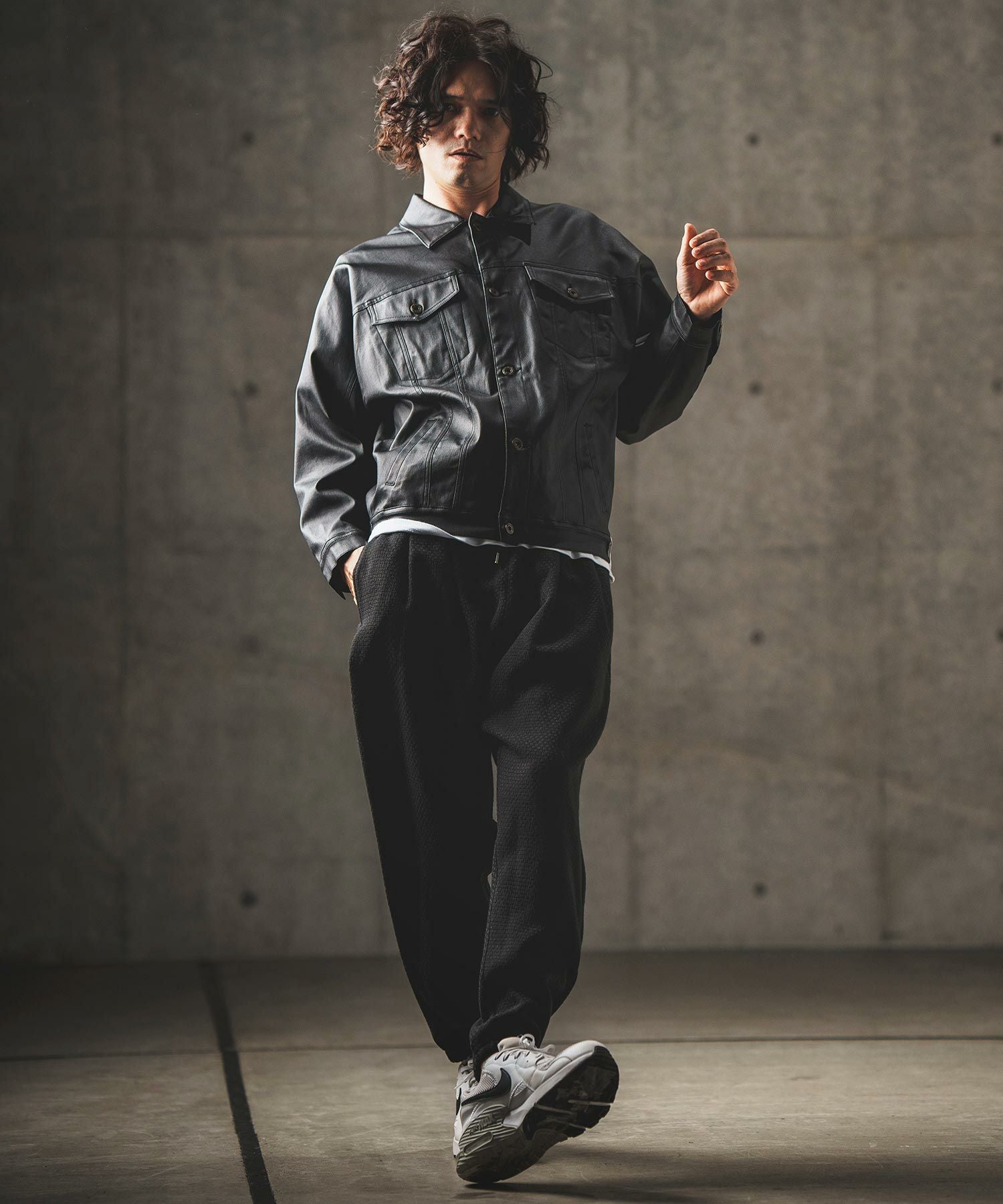 LGB ボア クロップド ジャケット サンプル コーティング 30%OFF【GLIMCLAP(グリムクラップ)】Boa hooded blouson ボア