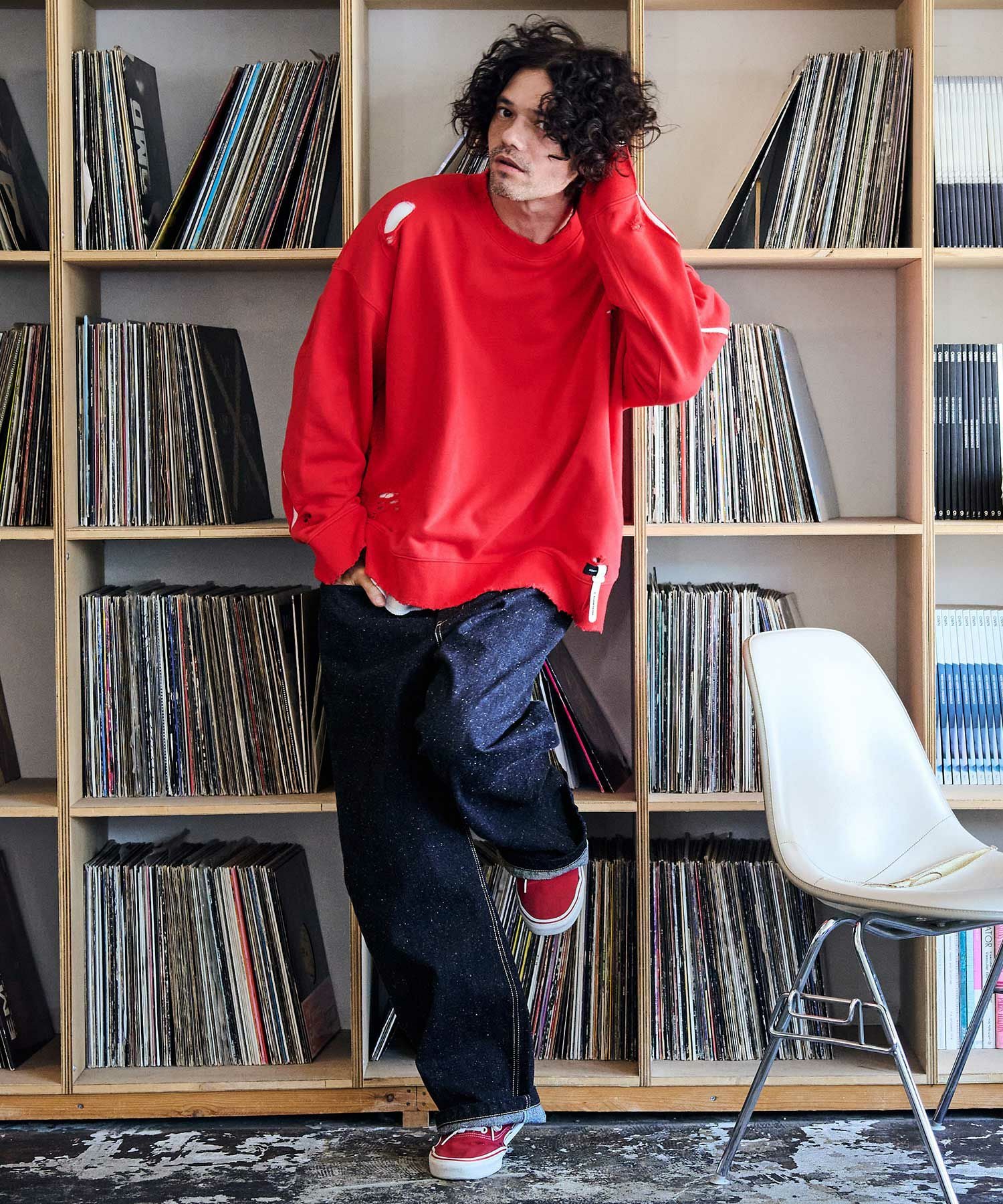 ADAM PATEK(アダムパテック)】thick selvedge nep denim デニムパンツ
