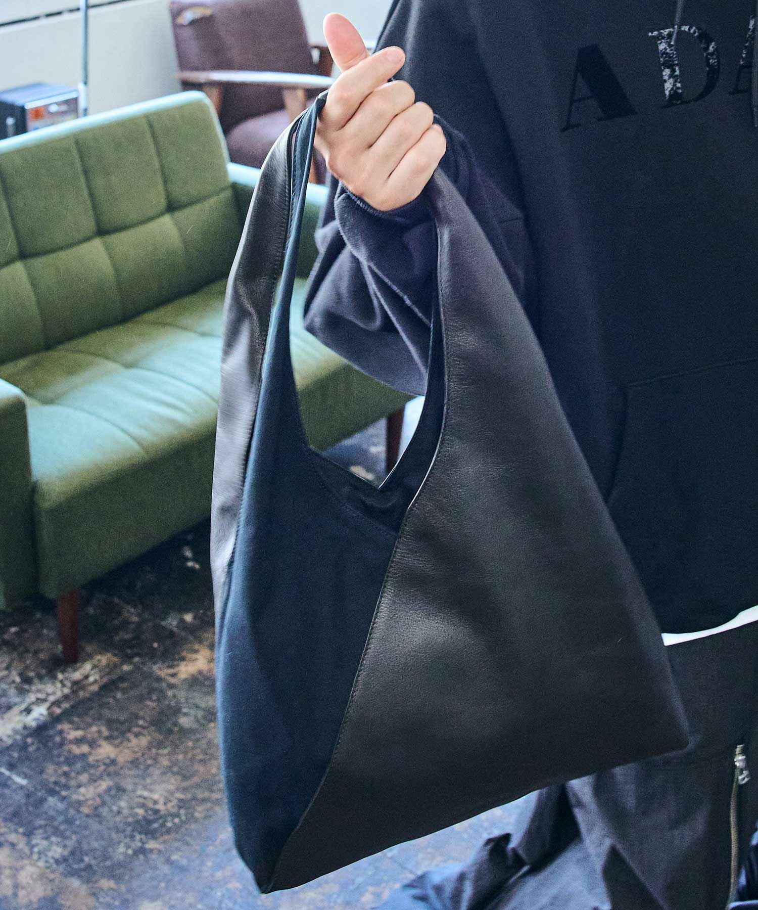 ADAM PATEK(アダムパテック)】leather switching marche bag マルシェ