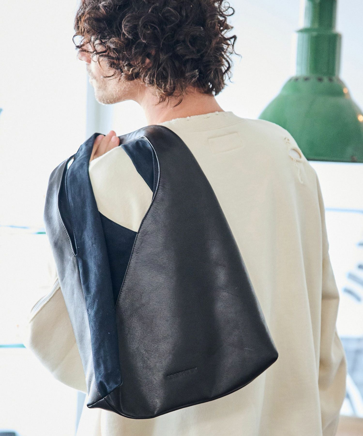 ADAM PATEK(アダムパテック)】leather switching marche bag マルシェ