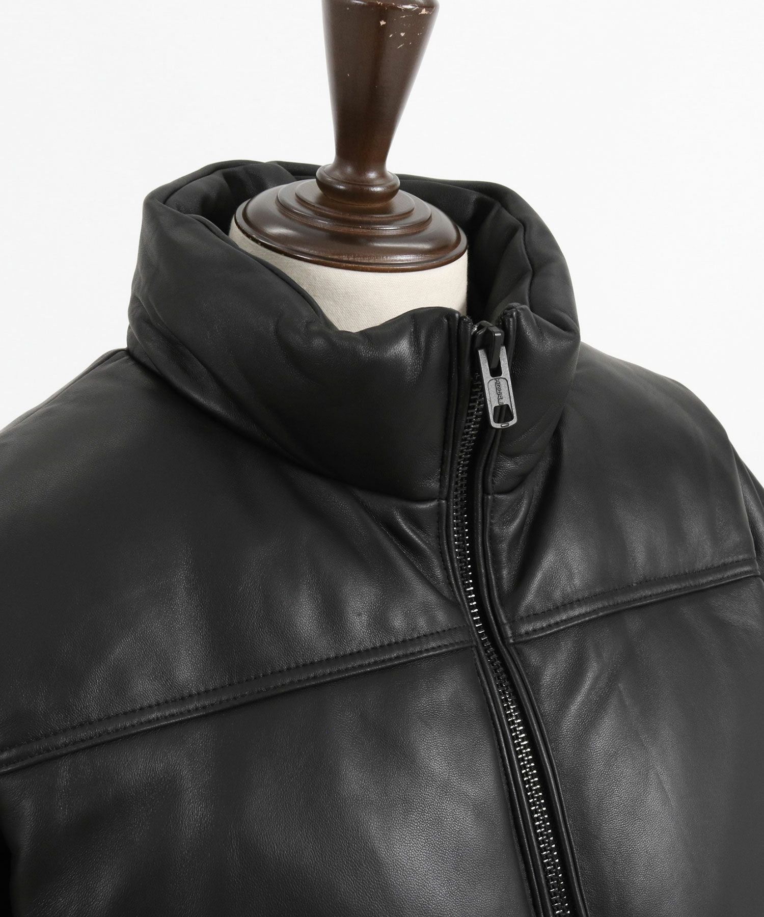 ADAM PATEK(アダムパテック)】leather looose down jacket ダウン