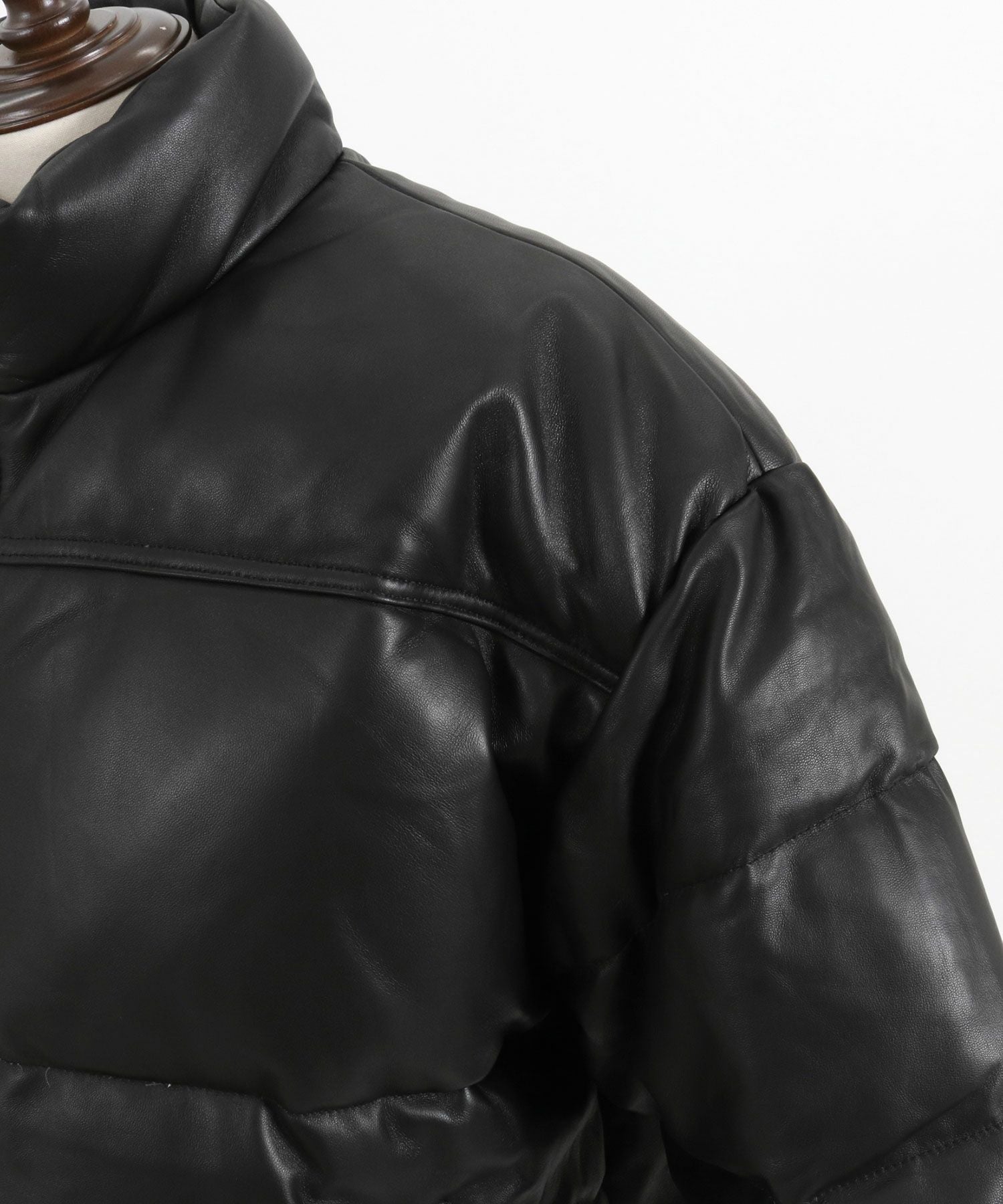 ADAM PATEK(アダムパテック)】leather looose down jacket ダウン ADAM PATEK(アダムパテック)】leather looose down jacket ダウン