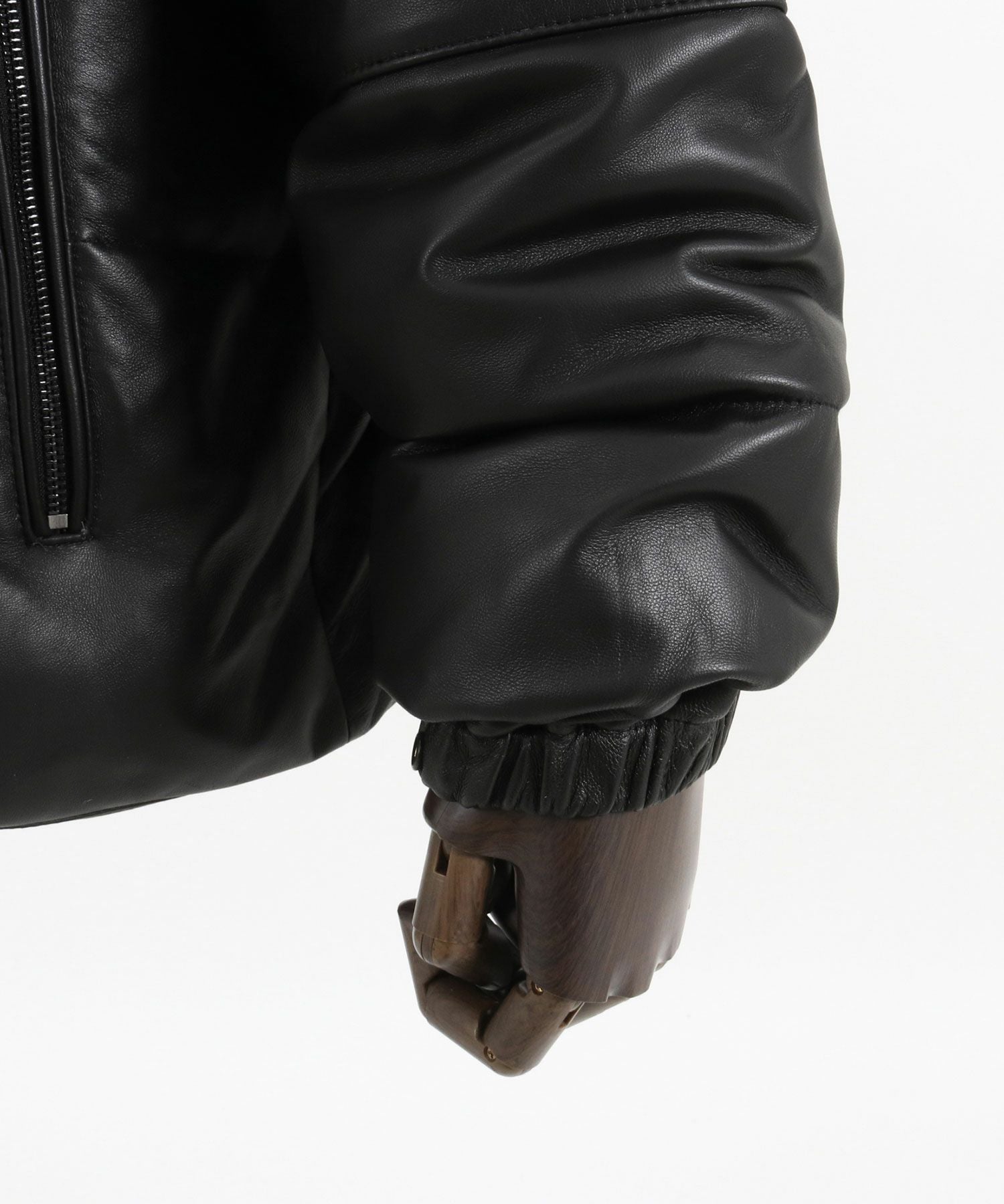 ADAM PATEK(アダムパテック)】leather looose down jacket ダウン