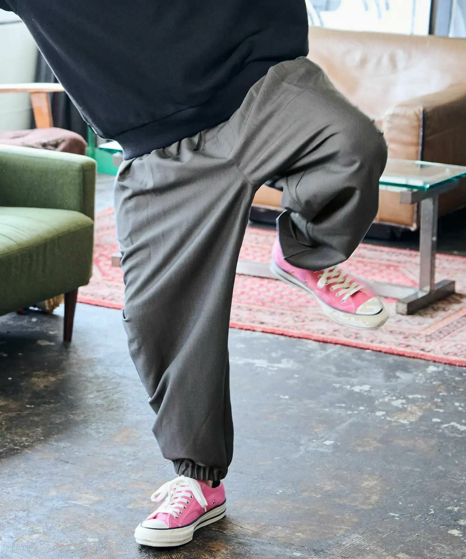 ADAM PATEK(アダムパテック)】generous tuck relax pants パンツ