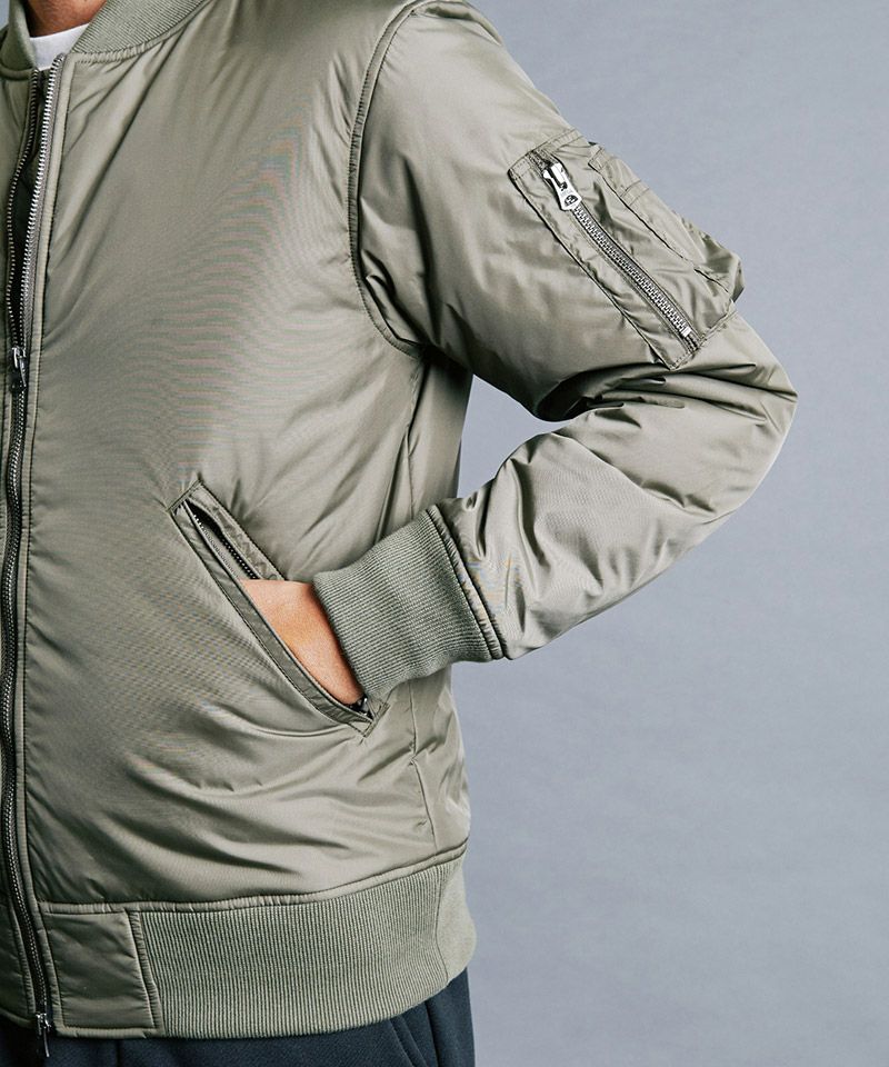 30%OFF【Magine(マージン)】NYLON THINSULATE ZIP MA-1 JKT ジャケット