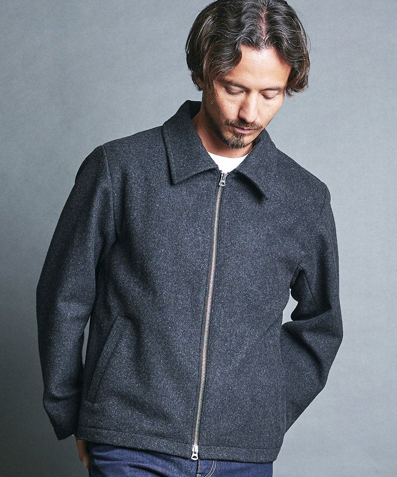 60%OFF【Magine(マージン)】WOOL MELTON FULL ZIP BLOUSON ブルゾン 