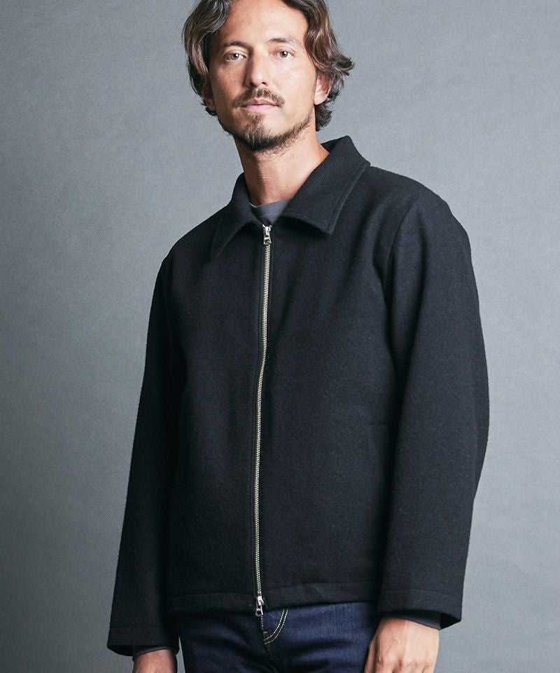 60%OFF【Magine(マージン)】WOOL MELTON FULL ZIP BLOUSON ブルゾン
