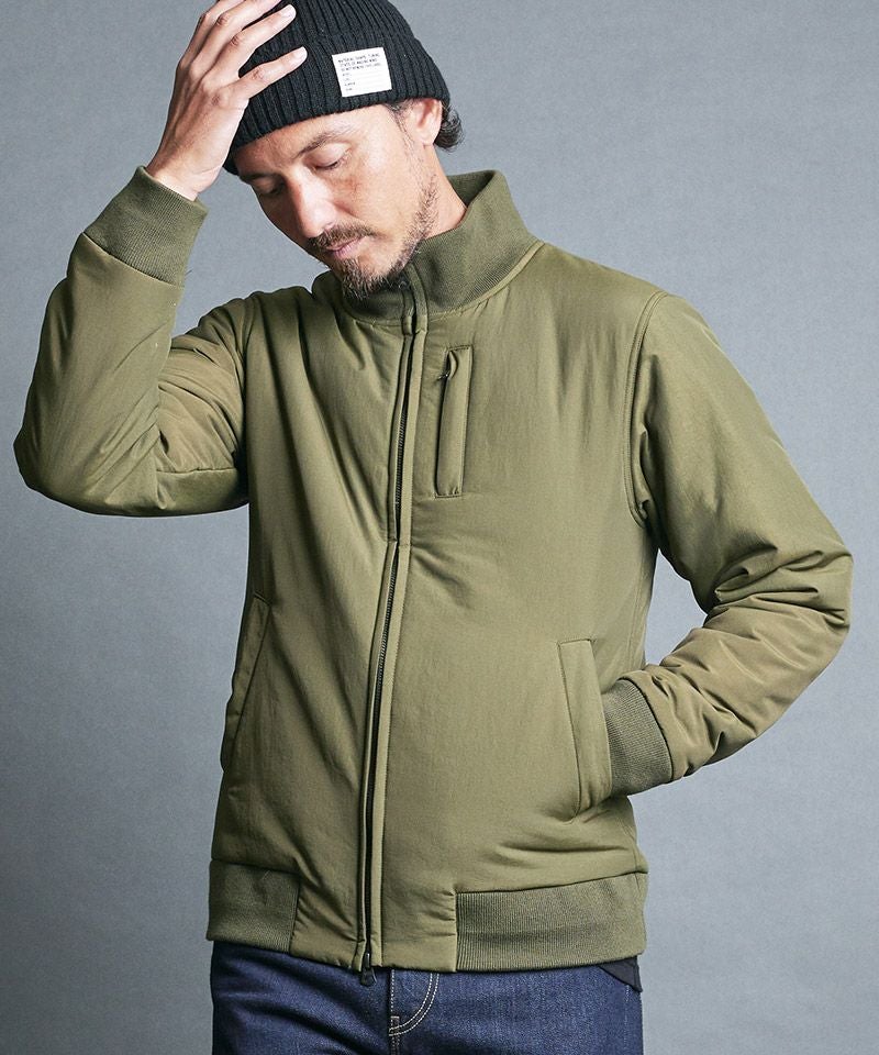 50%OFF【Magine(マージン)】NYLON THINSULATE STAND RIB BLOUSON