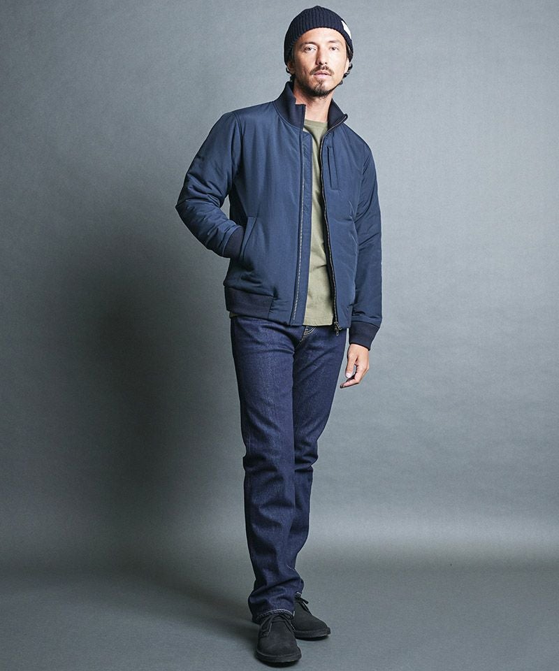 50%OFF【Magine(マージン)】NYLON THINSULATE STAND RIB BLOUSON
