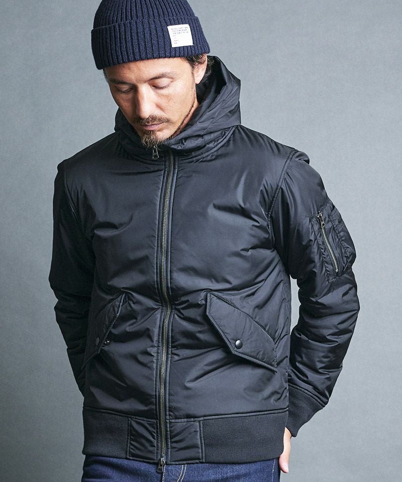 【Magine(マージン)】MA-1 ジャケット(MGN-232-005) 30%OFF【Magine(マージン)】NYLON THINSULATE HOOD MA-1 JKT