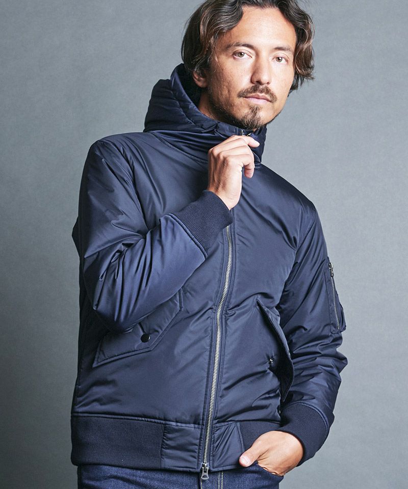 30%OFF【Magine(マージン)】NYLON THINSULATE HOOD MA-1 JKT